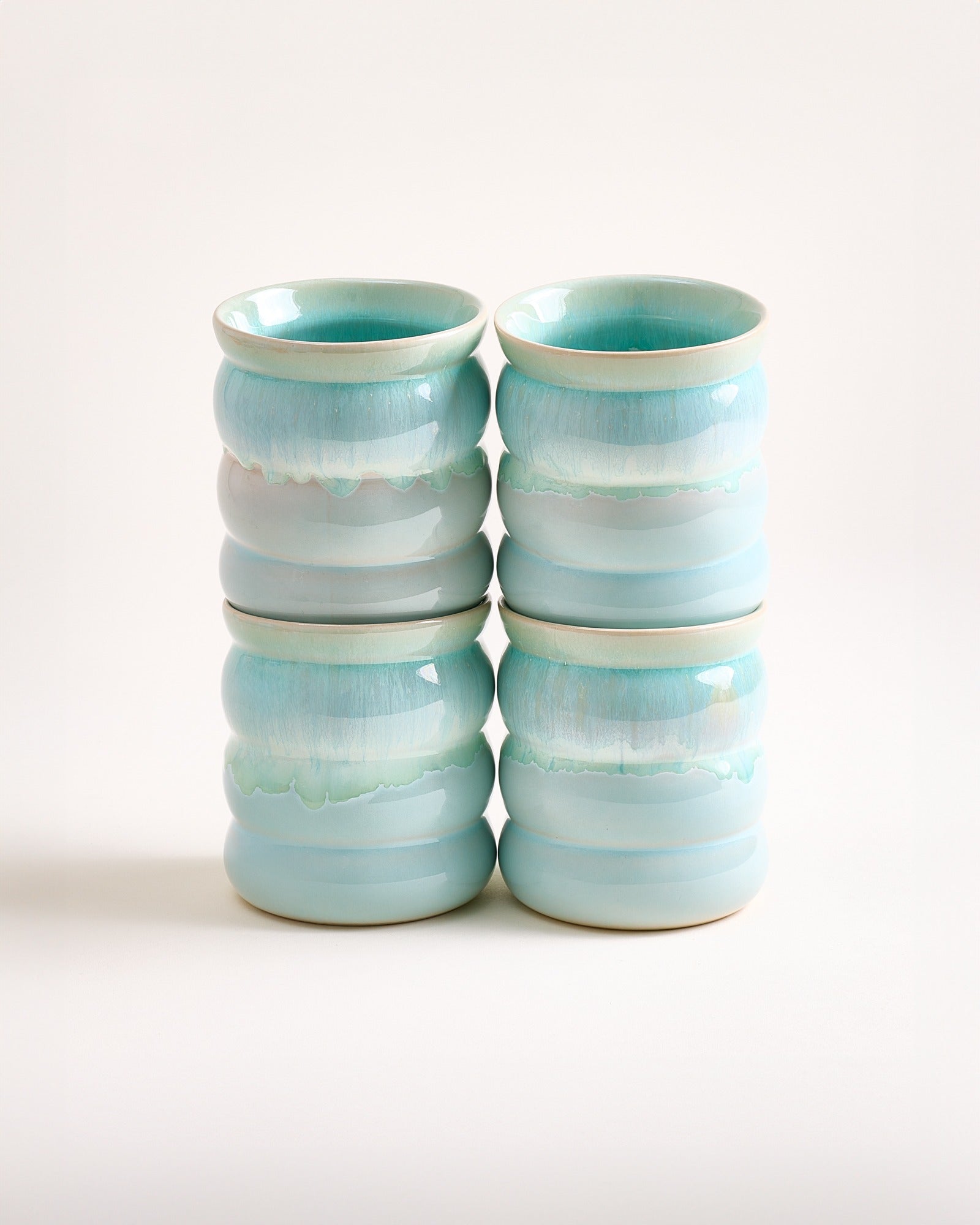 Bica Becher groß bubble mint 4er-Set