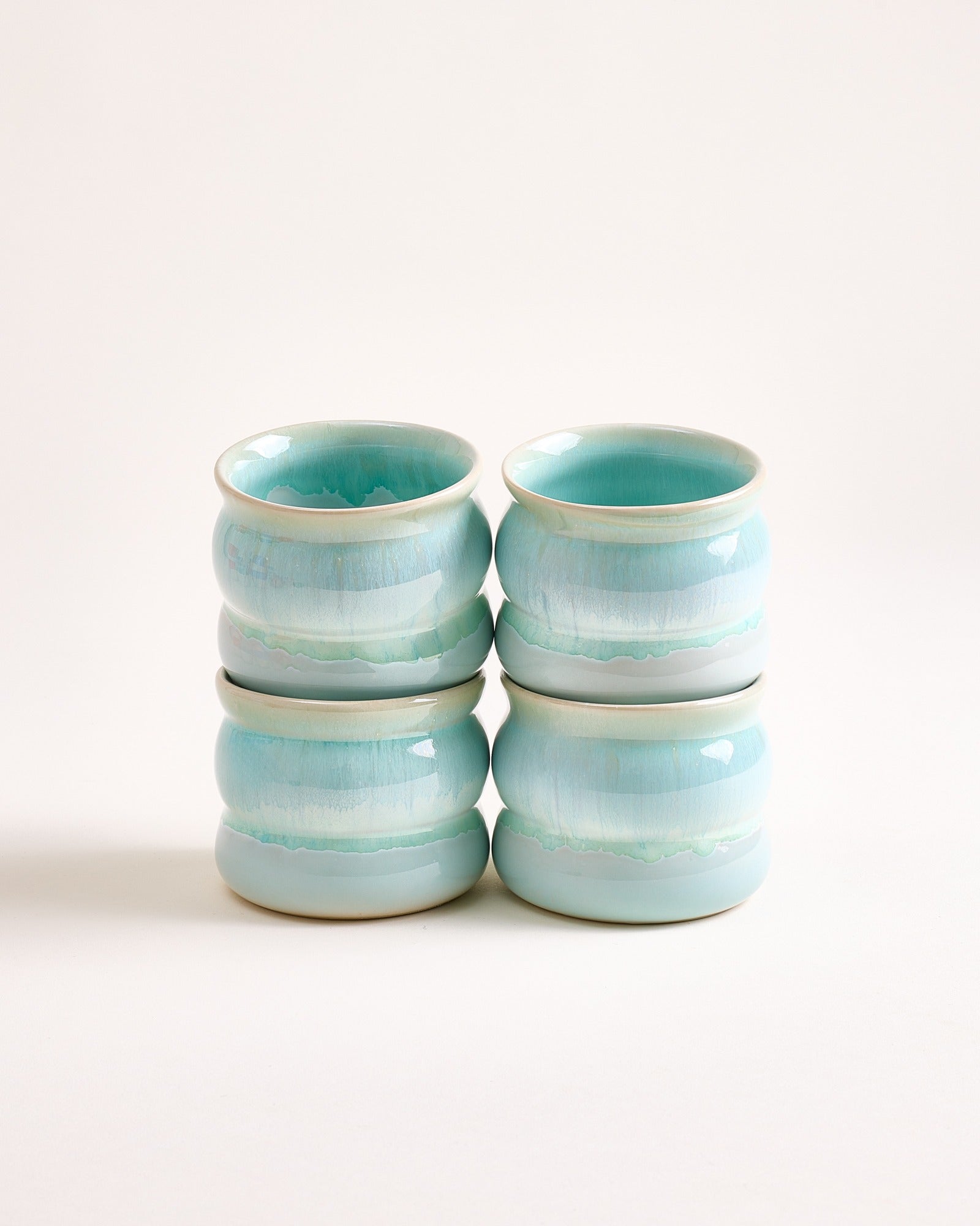 Bica Becher klein bubble mint 4er-Set