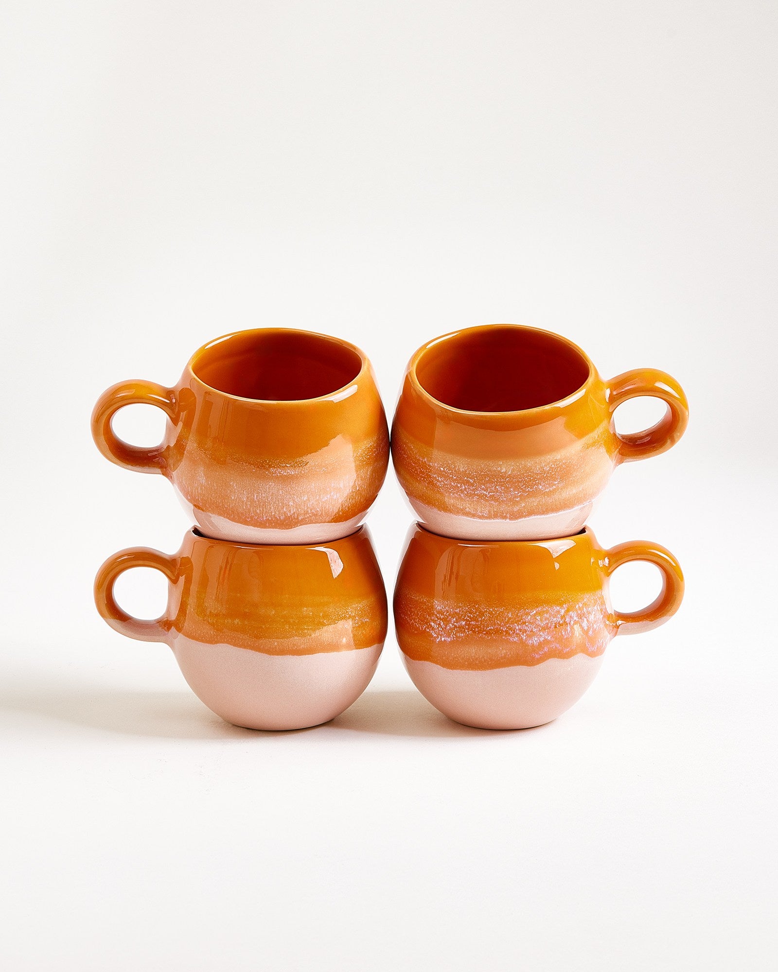 Bica Tasse klein orange 4er-Set