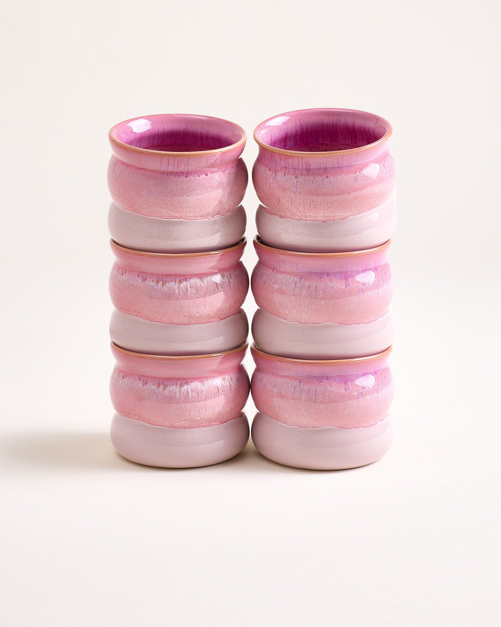 Bica Becher klein bubble pink 6er-Set