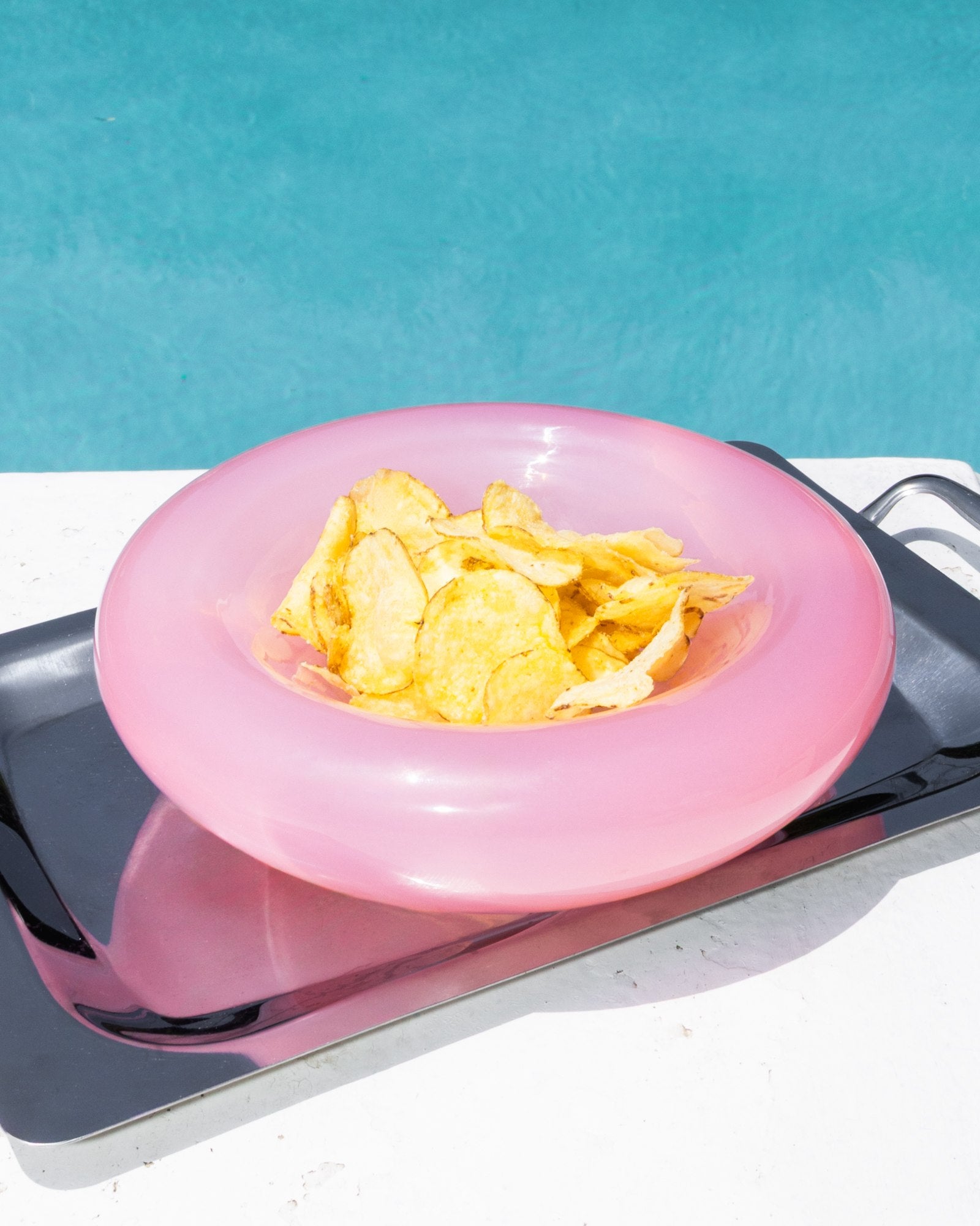 Seia - Glass bowl small pink