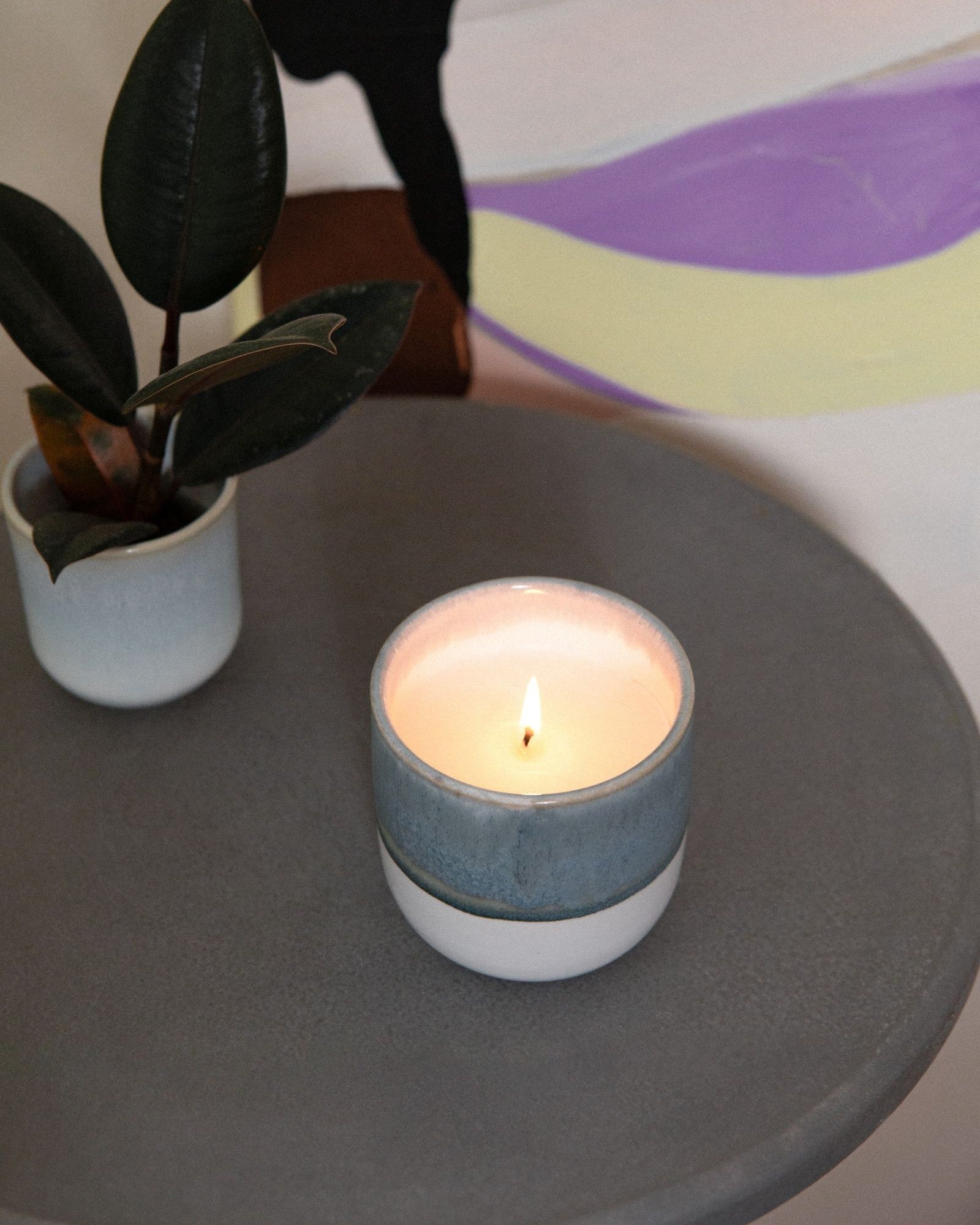 Coimbra - scented candle “Sweet Dreams” gray-blue