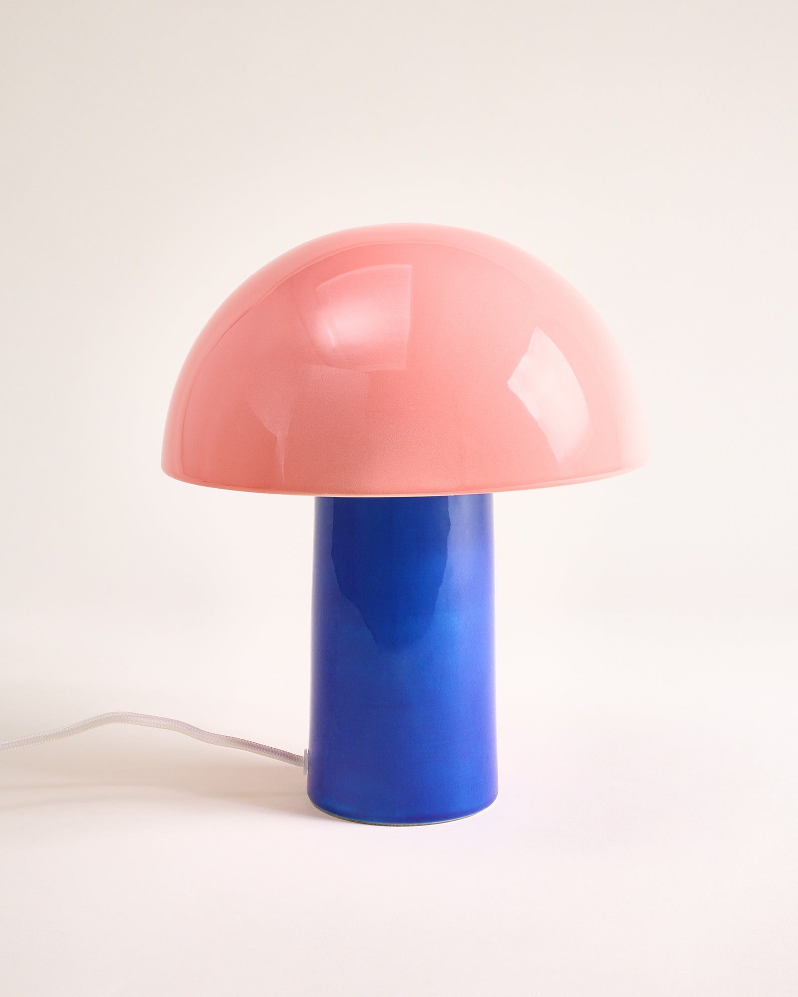 Cogumelo - Lampada in ceramica rosa blu*