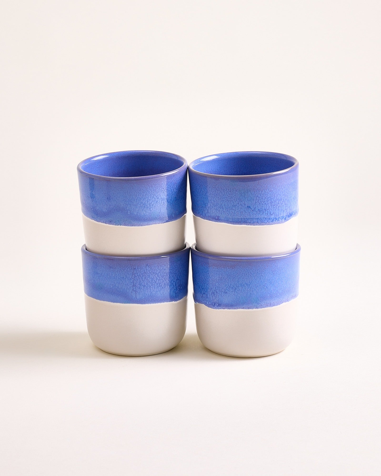 Coimbra - Set of 4 large Cups cornflower