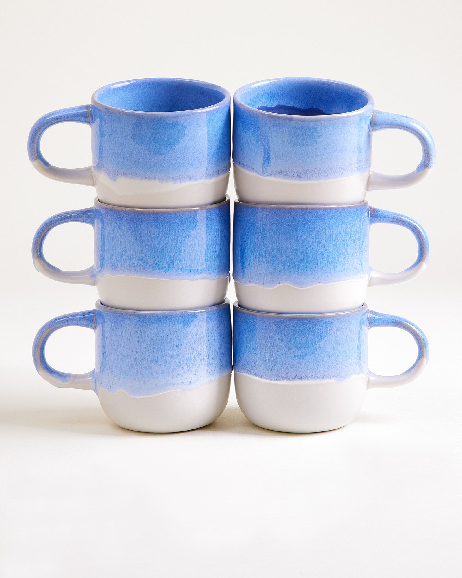 Coimbra - Set of 6 mugs big cornflower