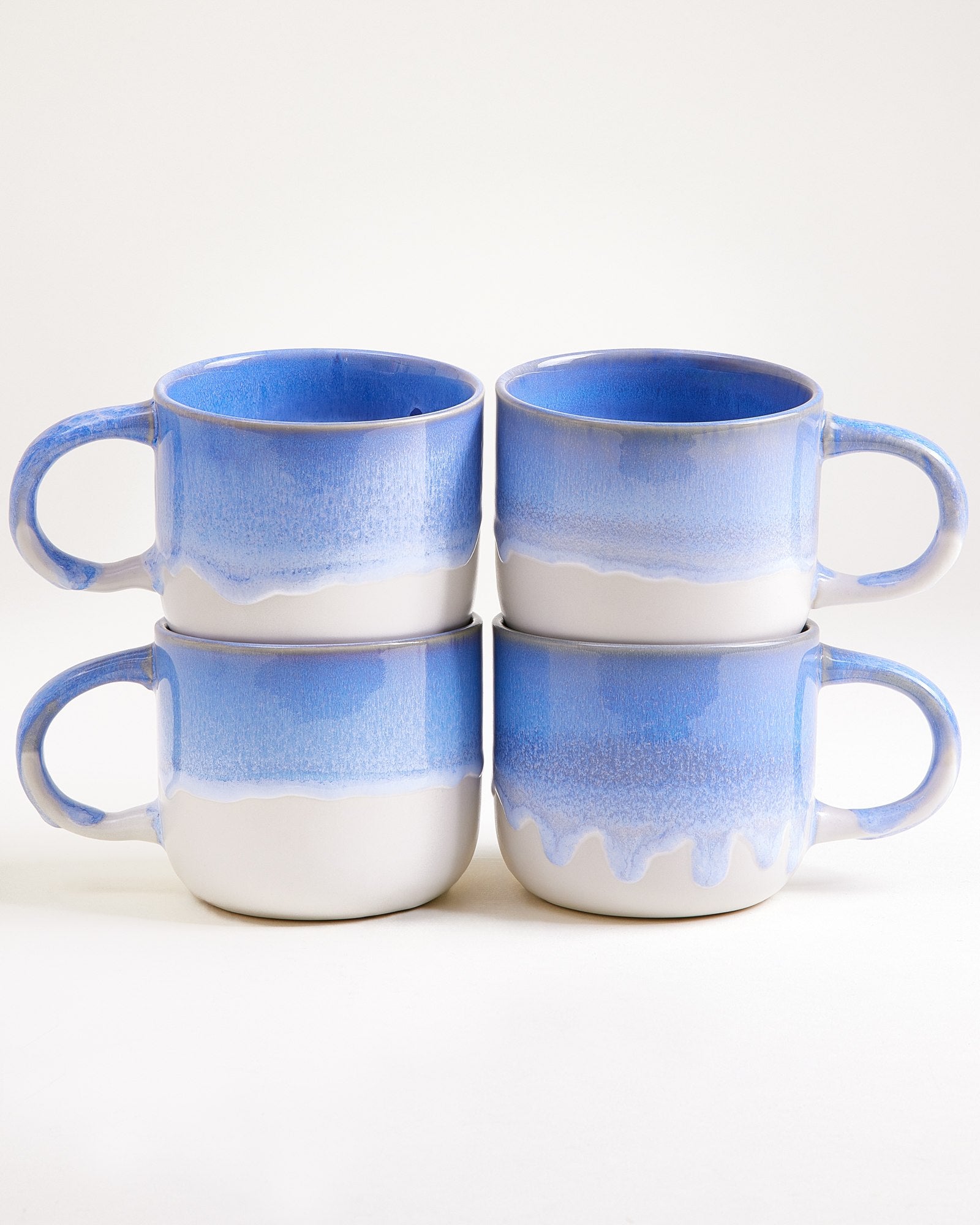 Coimbra - Set of 4 teamugs cornflower