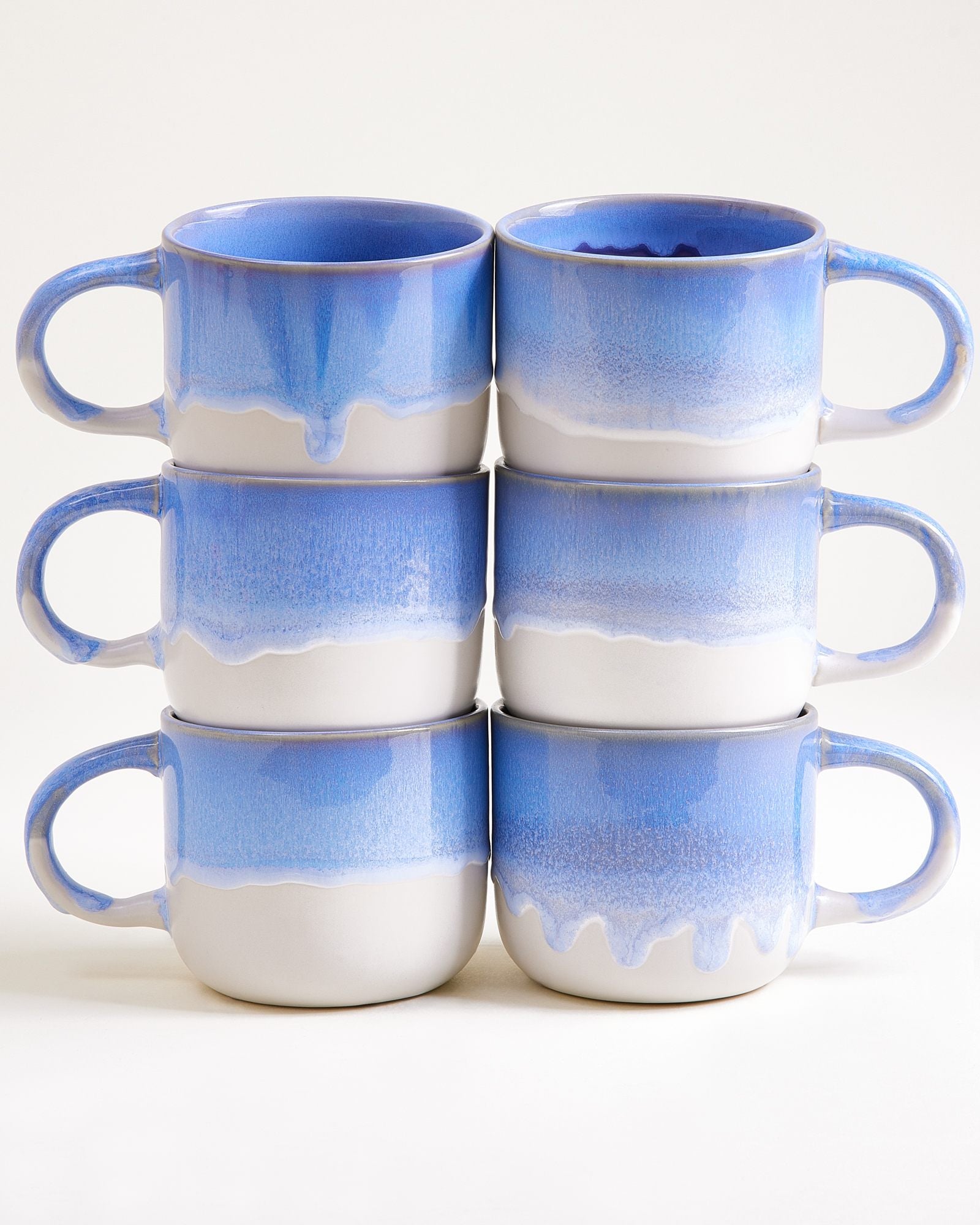 Coimbra - Set da 6 tazze da tè fiordaliso