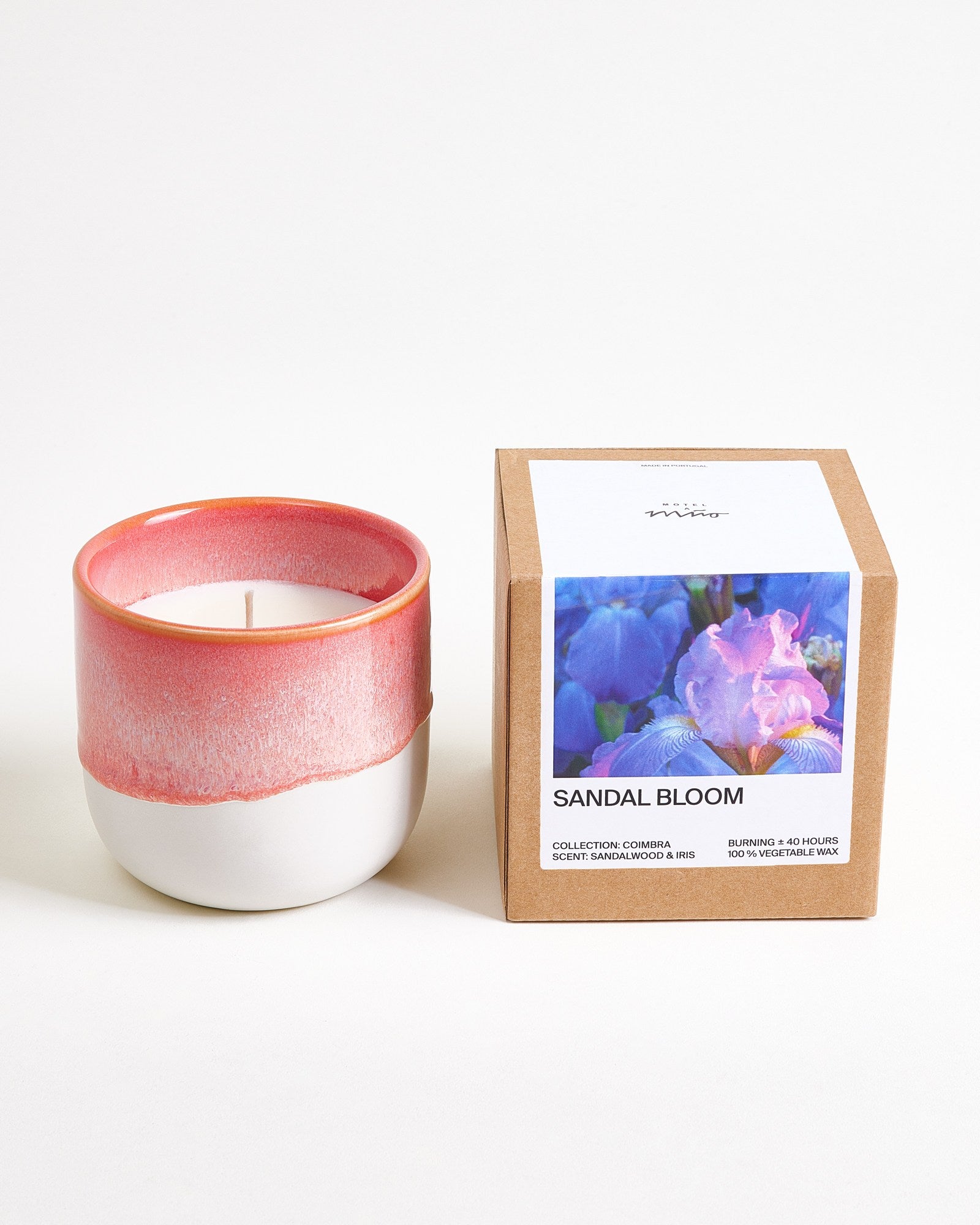 Coimbra - scented candle "Sandal Bloom" pink cream
