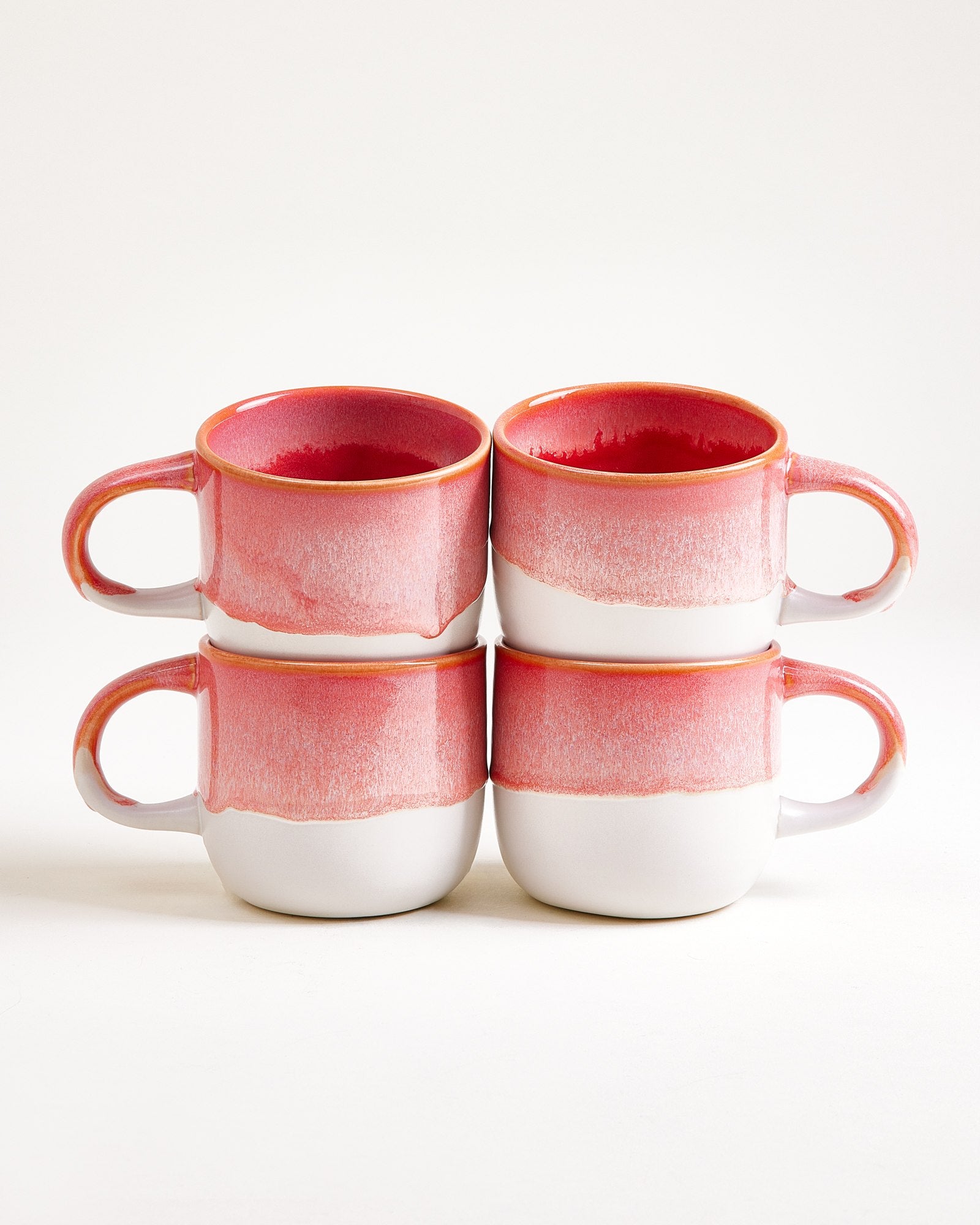 Coimbra Tasse groß pink 4er-Set