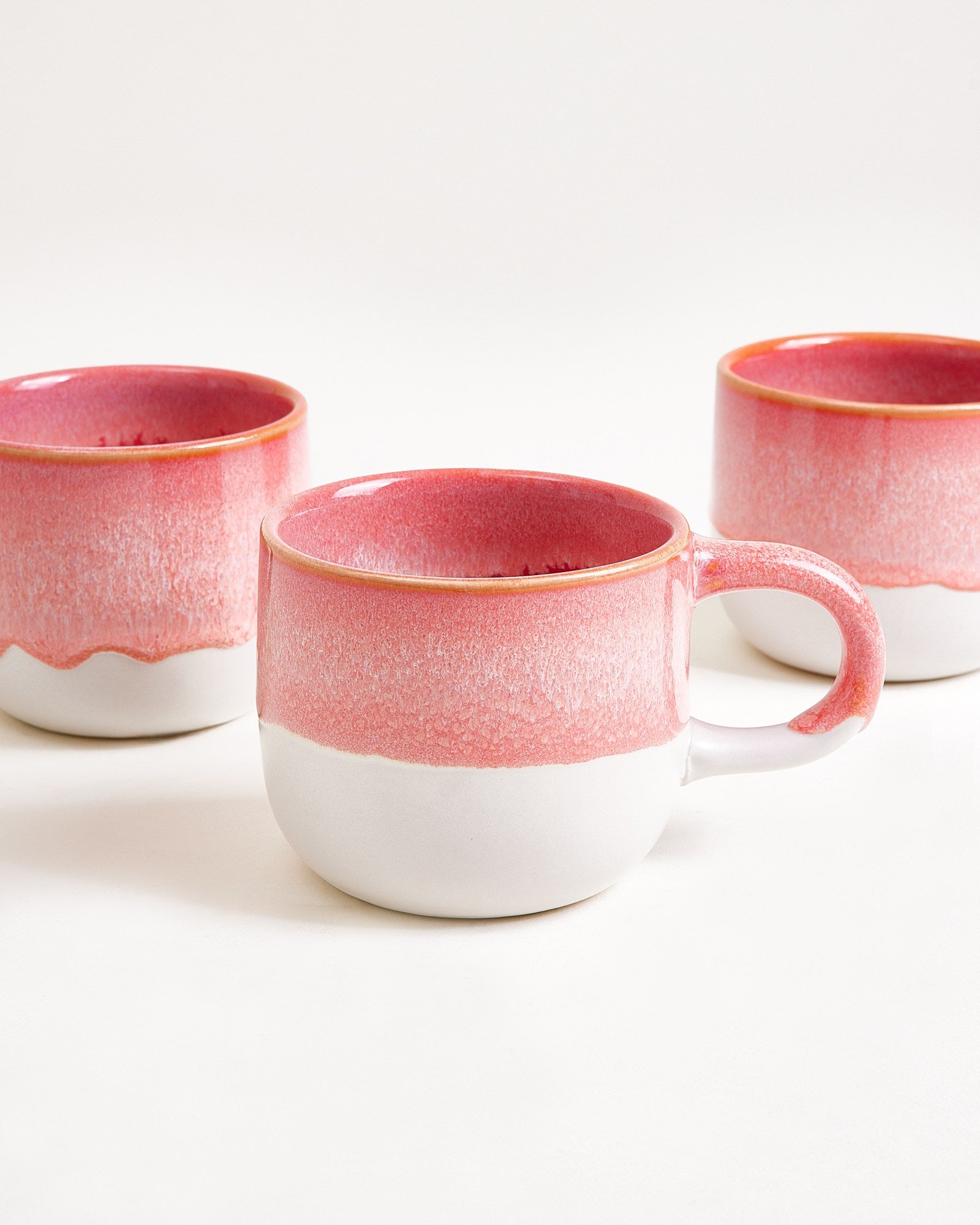 Coimbra - Set of 6 mugs small pink cream