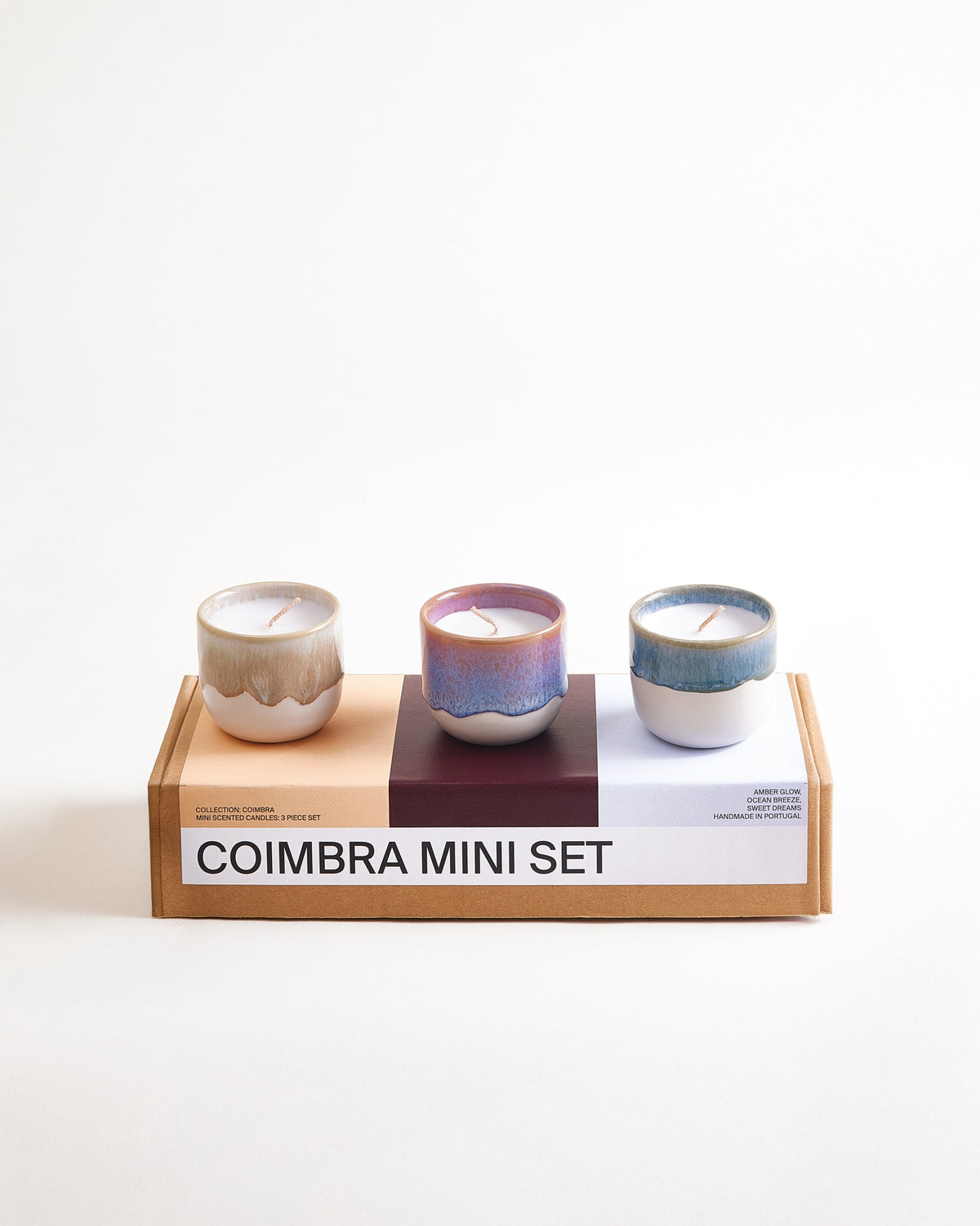 Coimbra - Small scented candle Set of 3 mix