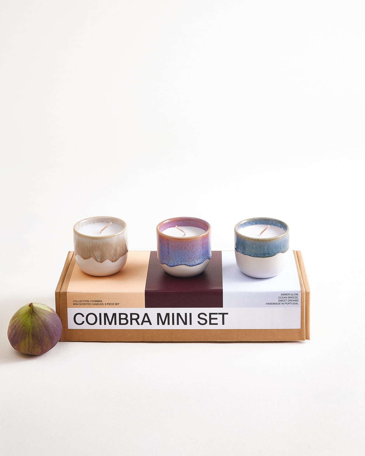 Coimbra - Geurkaars klein Set van 3 mix
