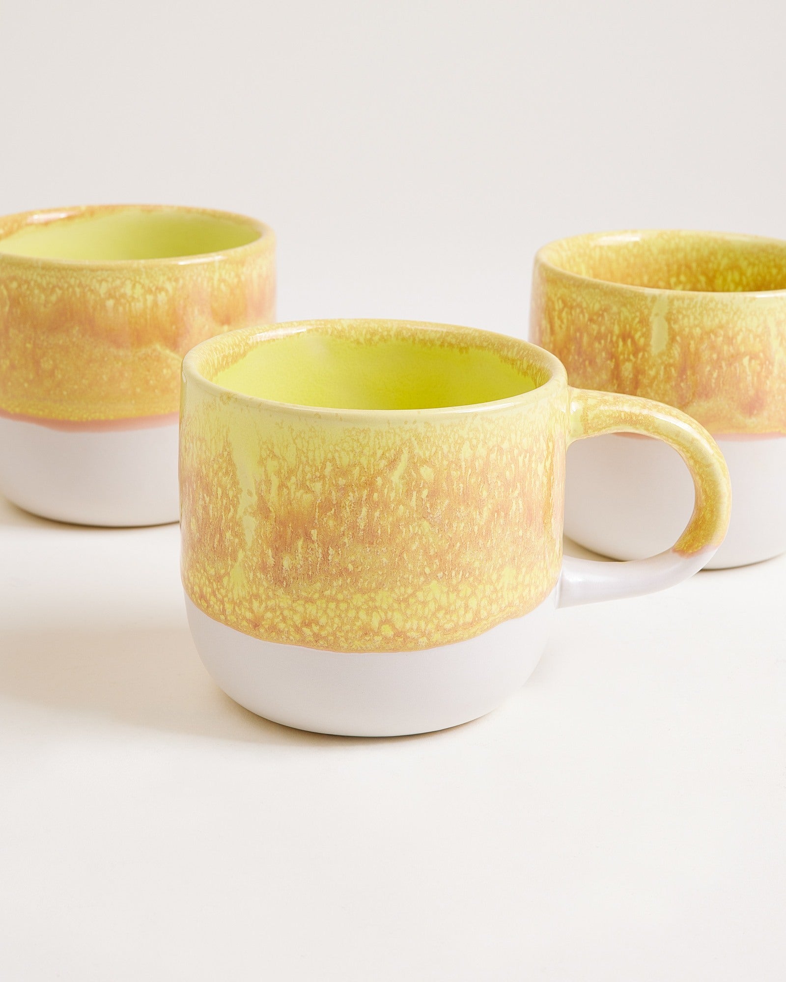 Coimbra set van 4 bekers groot geel