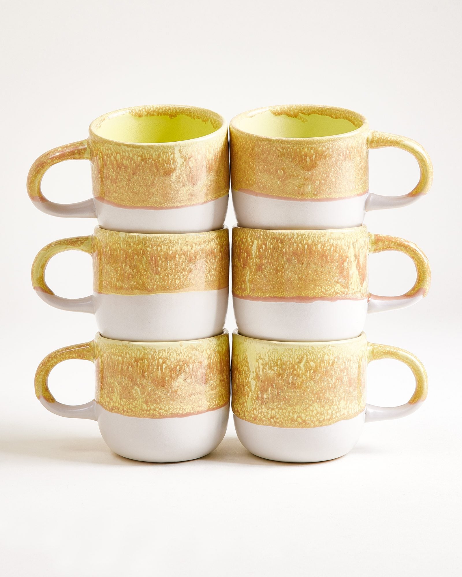 Coimbra Tasse groß gelb 6er-Set