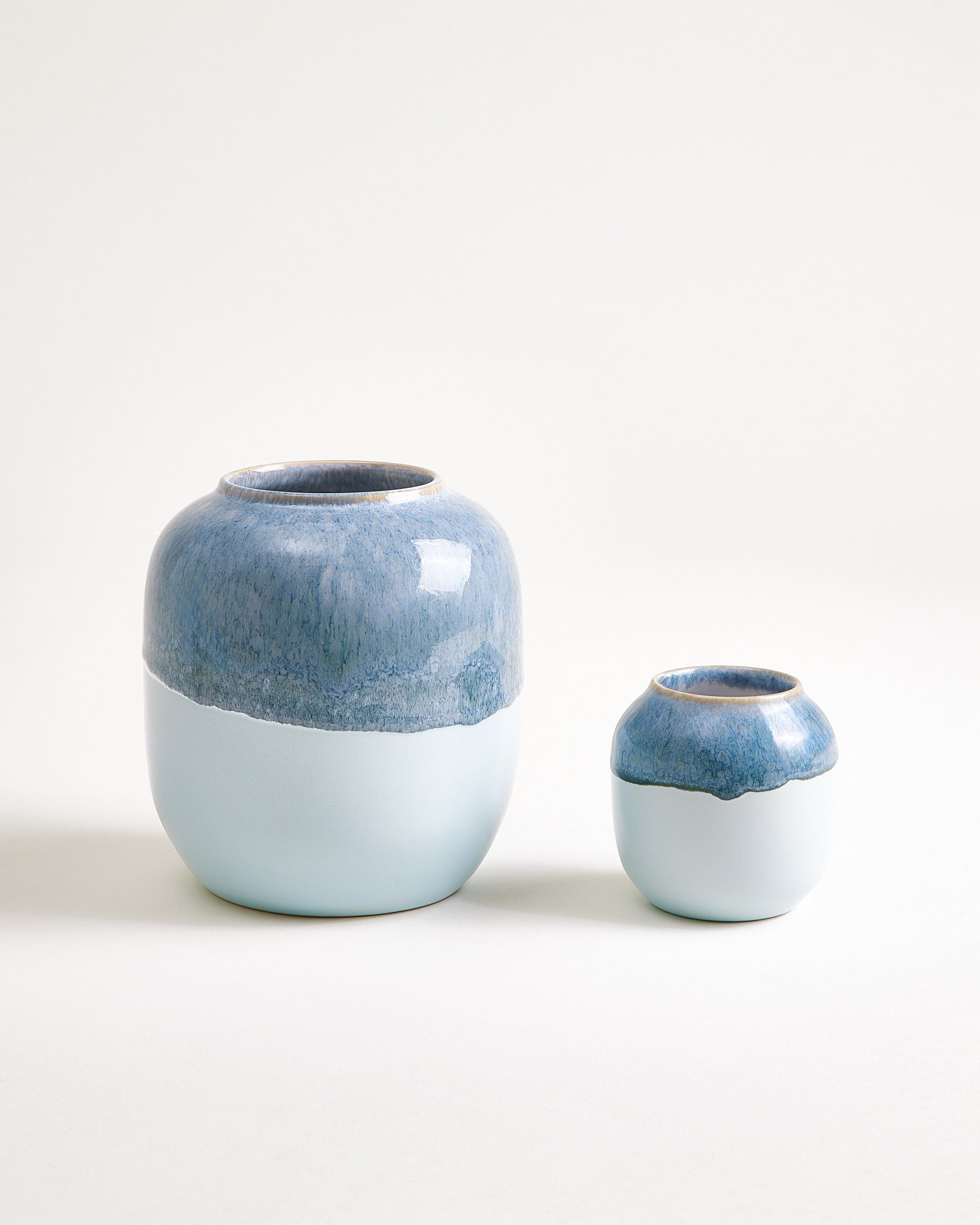 Coimbra Vase M graublau blau