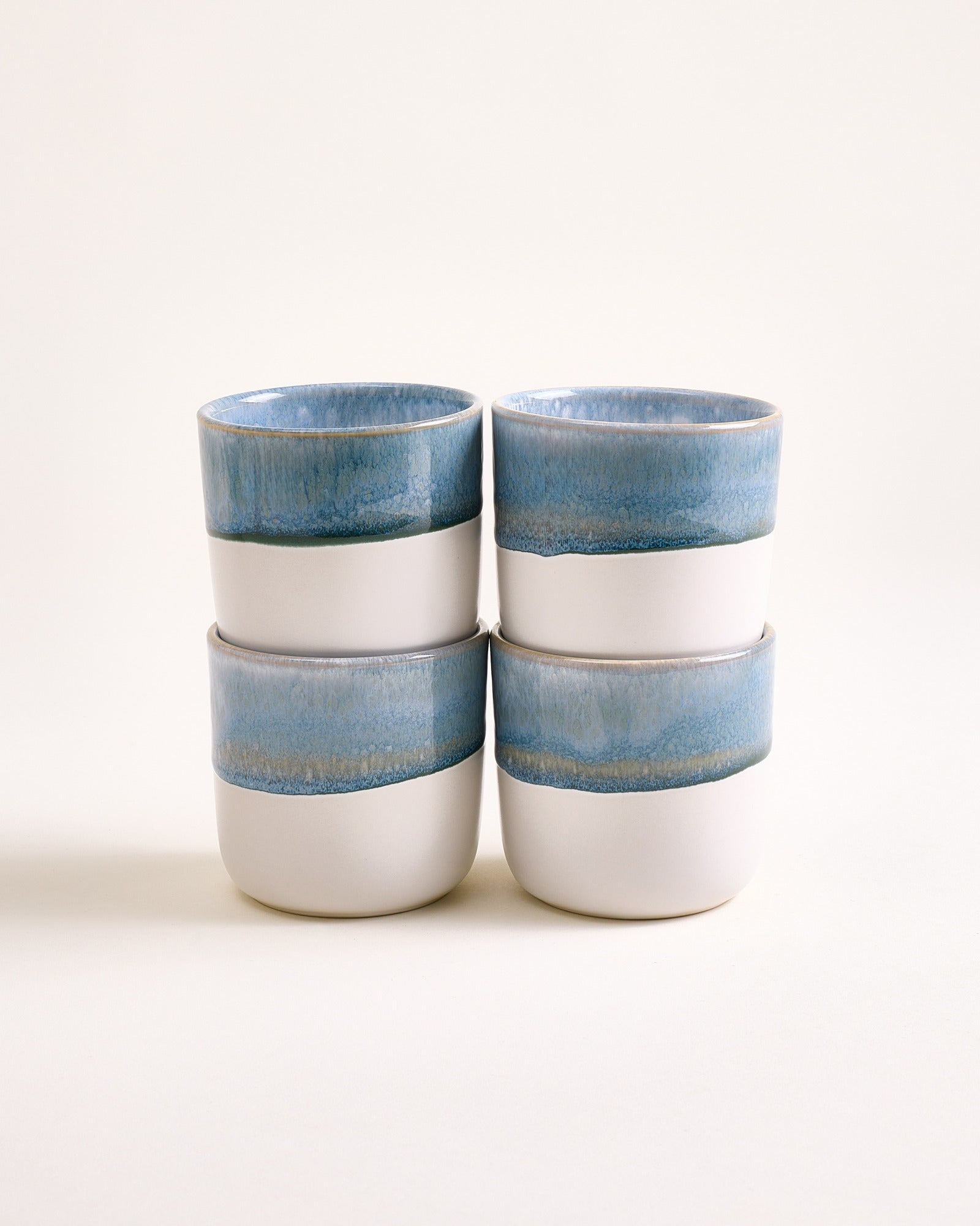 Coimbra - Set of 4 large Cups Grayblue