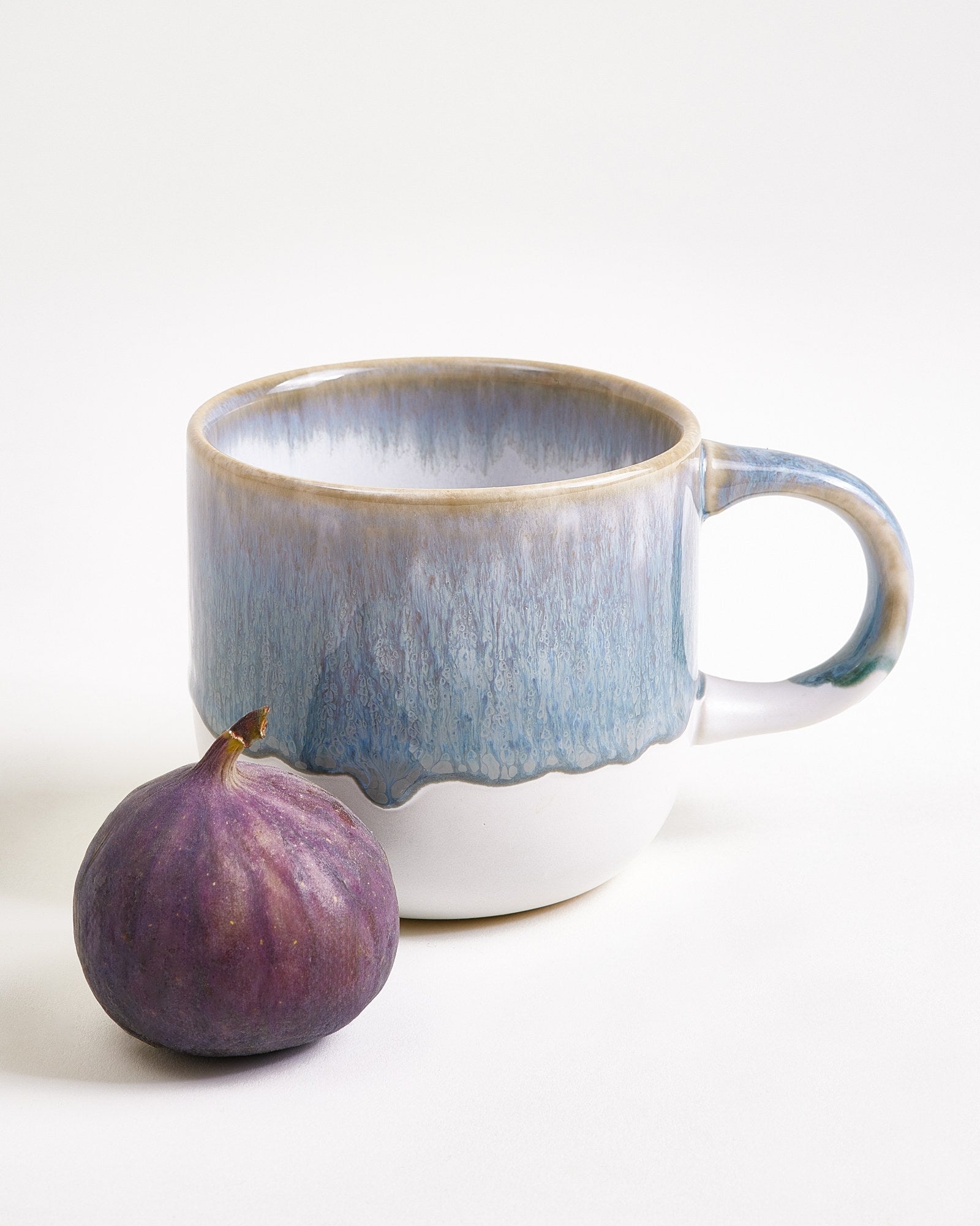 Coimbra set van 4 koppen groot grijsblauw