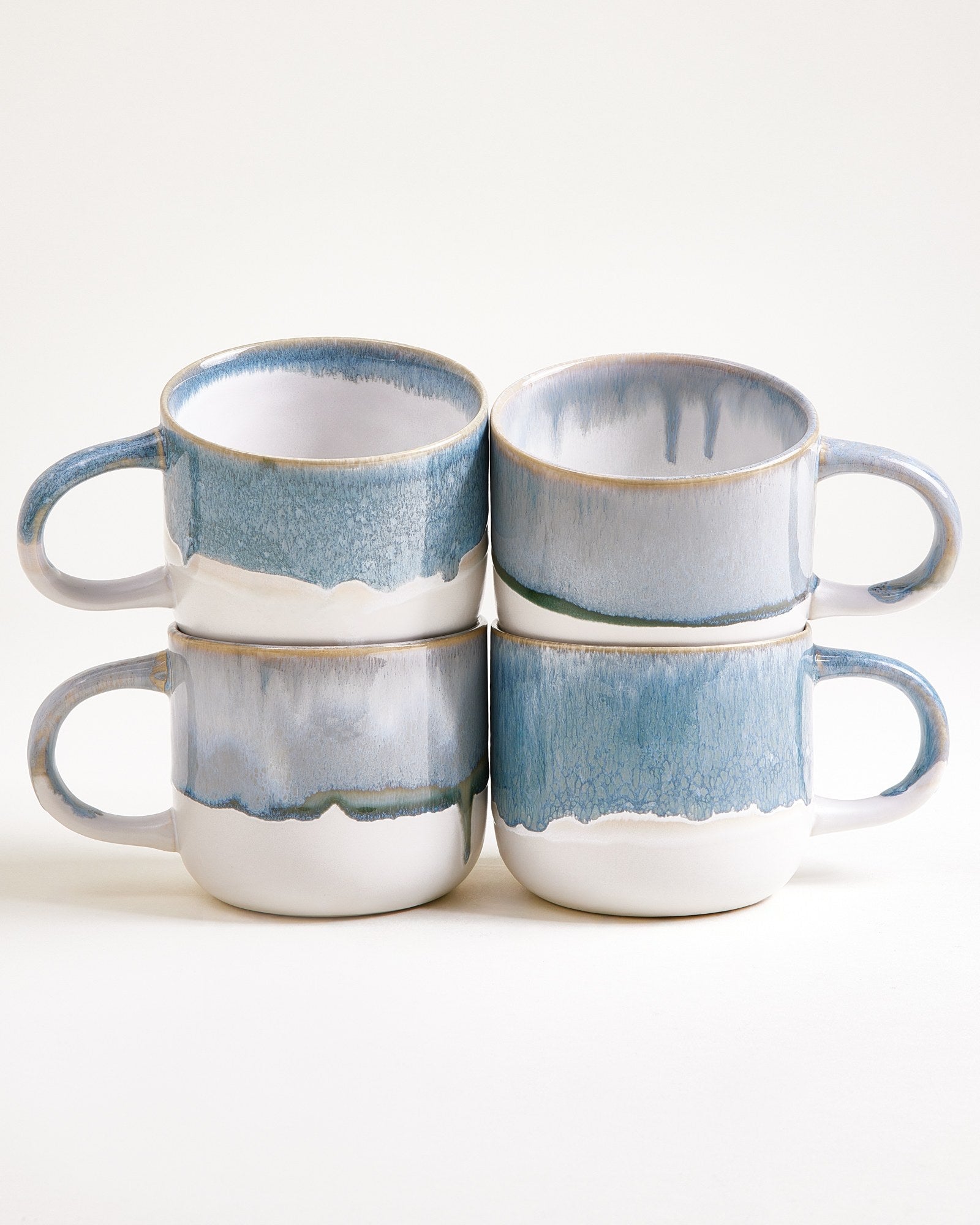 Coimbra - Set of 4 teamugs greyblue