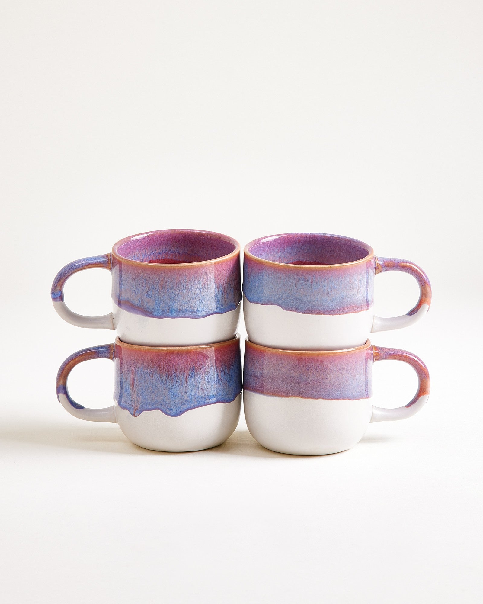 Coimbra - Set of 4 mugs small lilac pink
