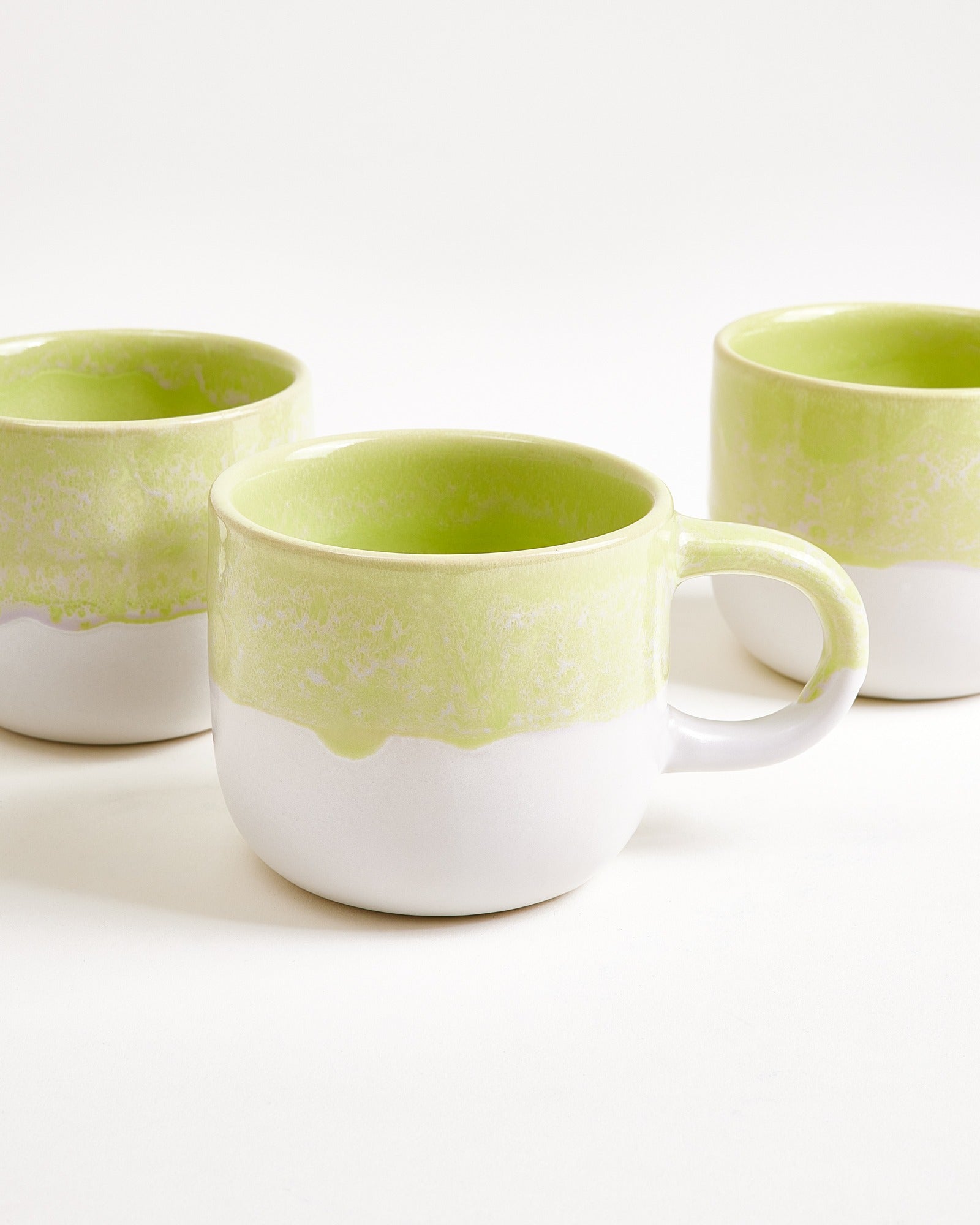 Coimbra - Set of 4 mugs small lime lilac