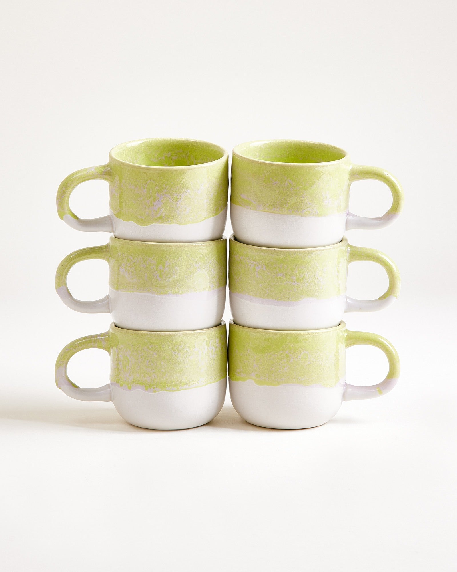 Coimbra - Petite tasse lime Lot de 6