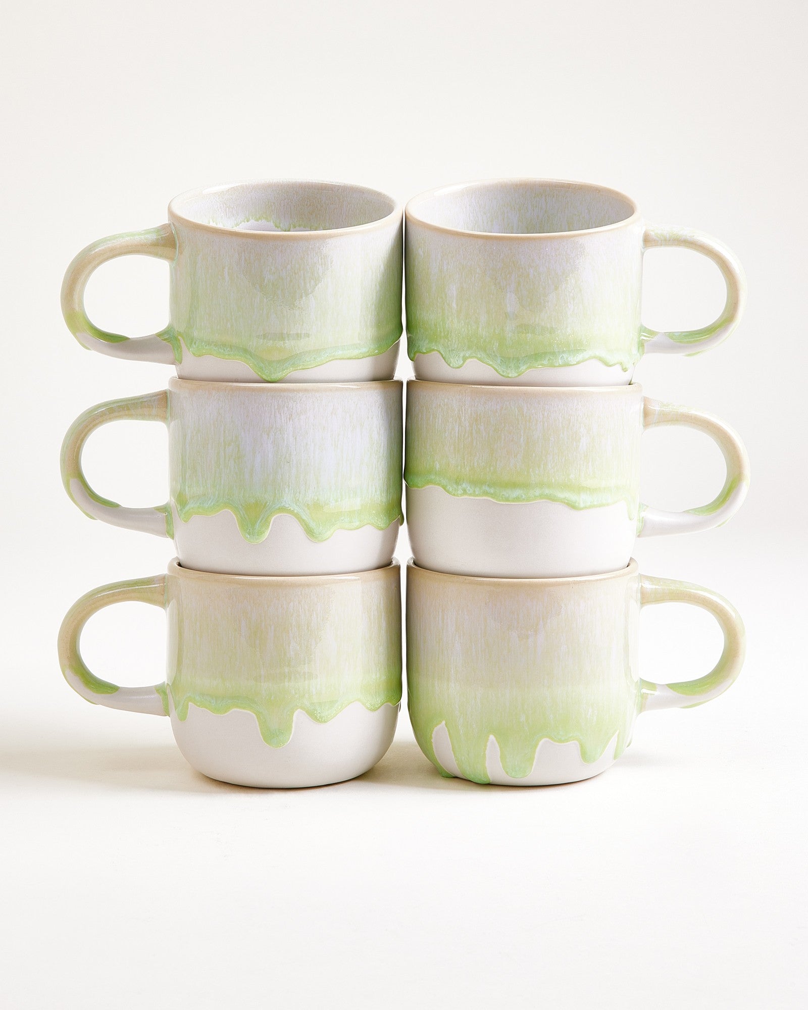 Coimbra - Set of 6 mugs big pastel green