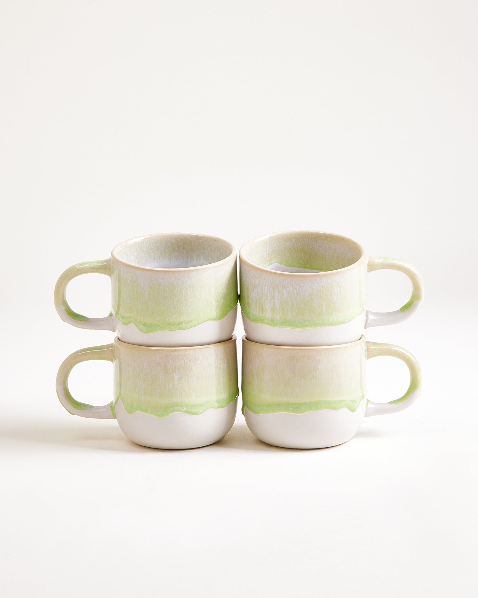 Coimbra - Set da 4 tazzine verde pastello