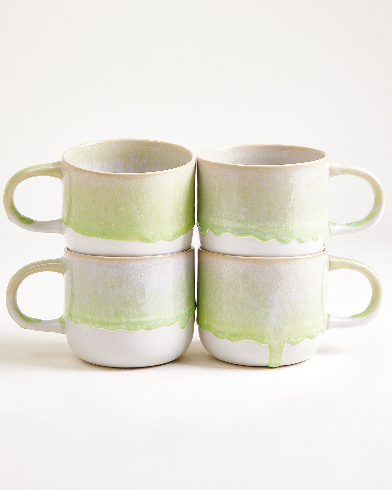 Coimbra - Set of 4 teamugs pastel green