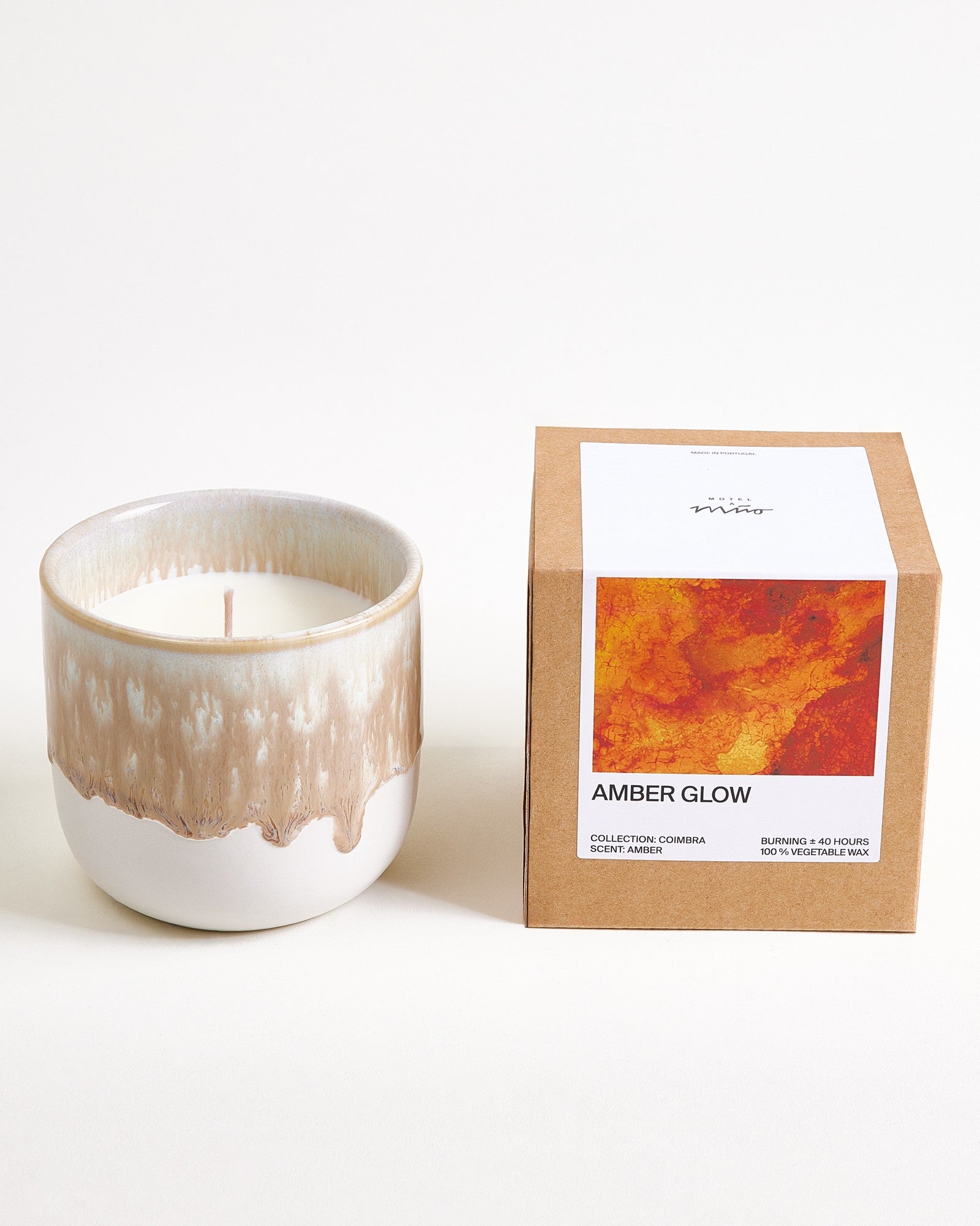 Coimbra geurkaars “Amber Glow” zand