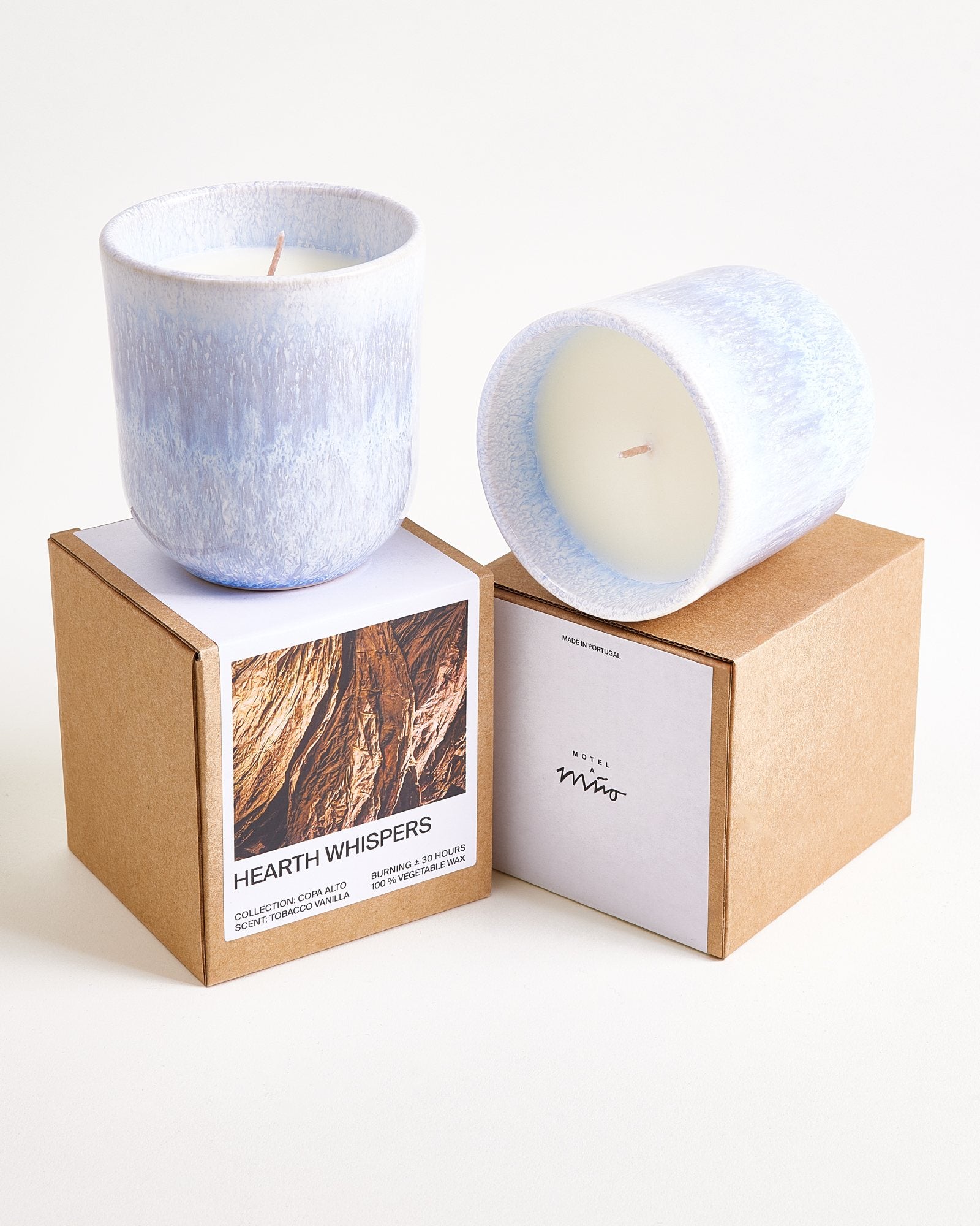 Copa Alto Duftkerze Hearth Whispers hellblau