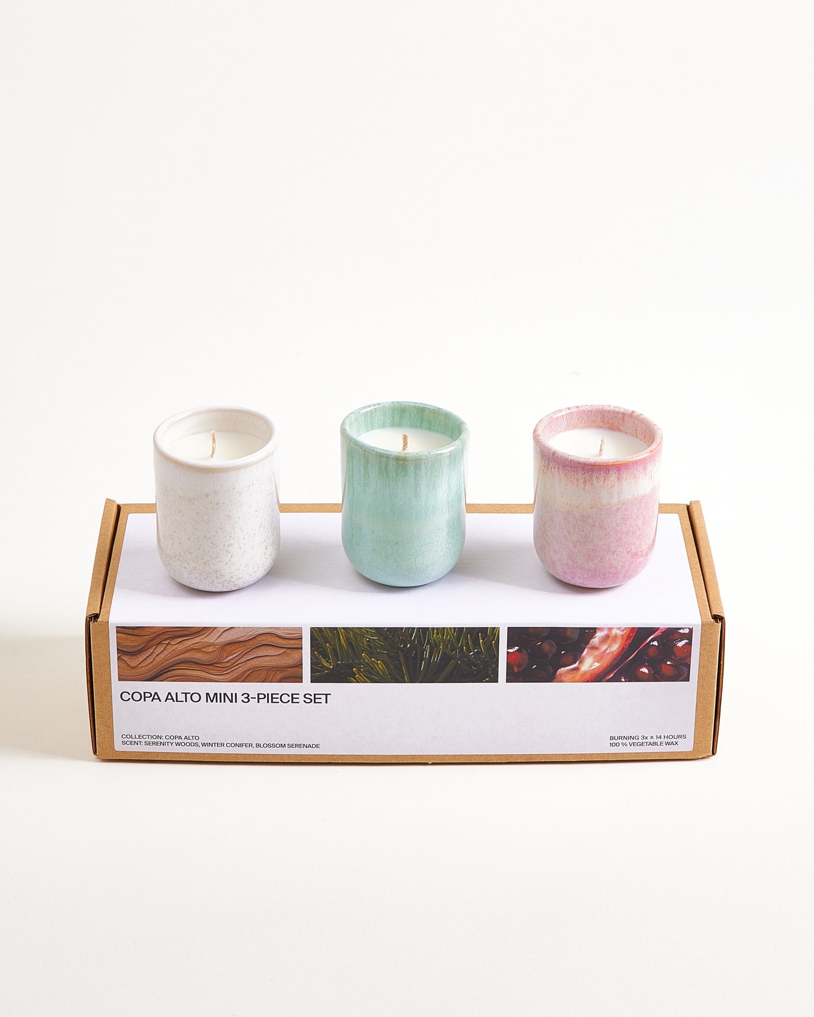Copa Alto Mini - Set van 3 geurkaarsen