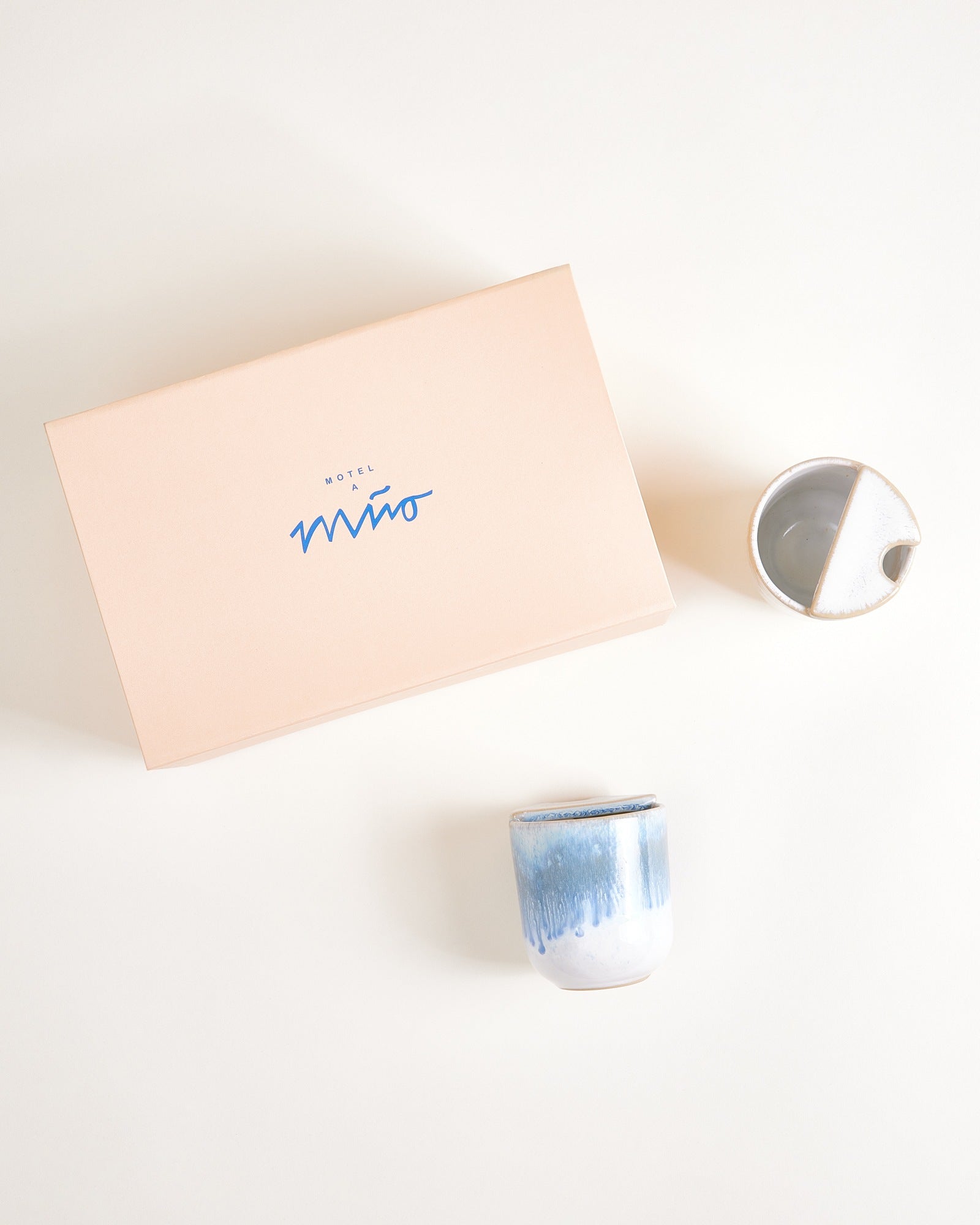 Gift Set Copa Alto Small To-Go cups light blue sand 3 pieces