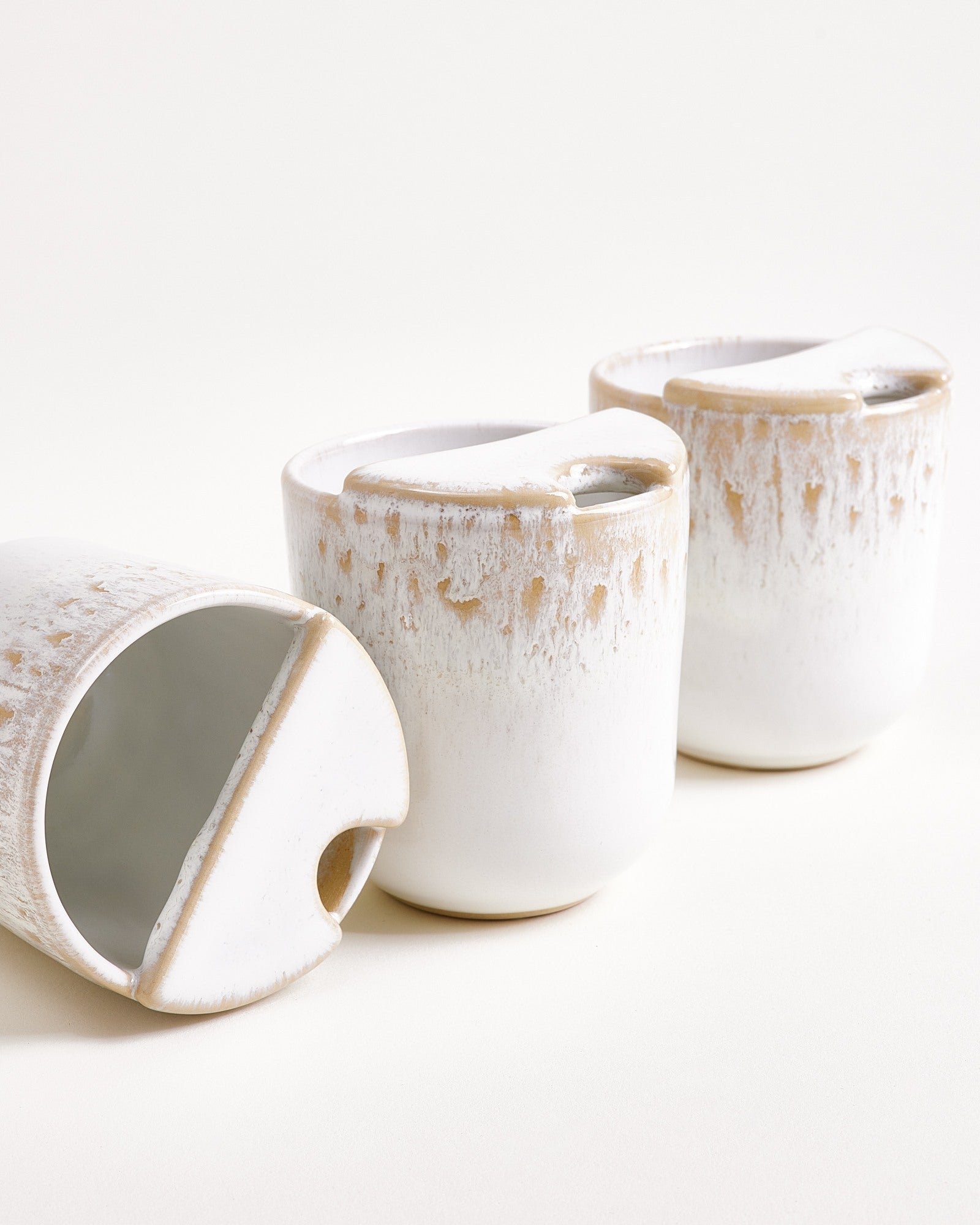 To-Go Becher klein sand weiß