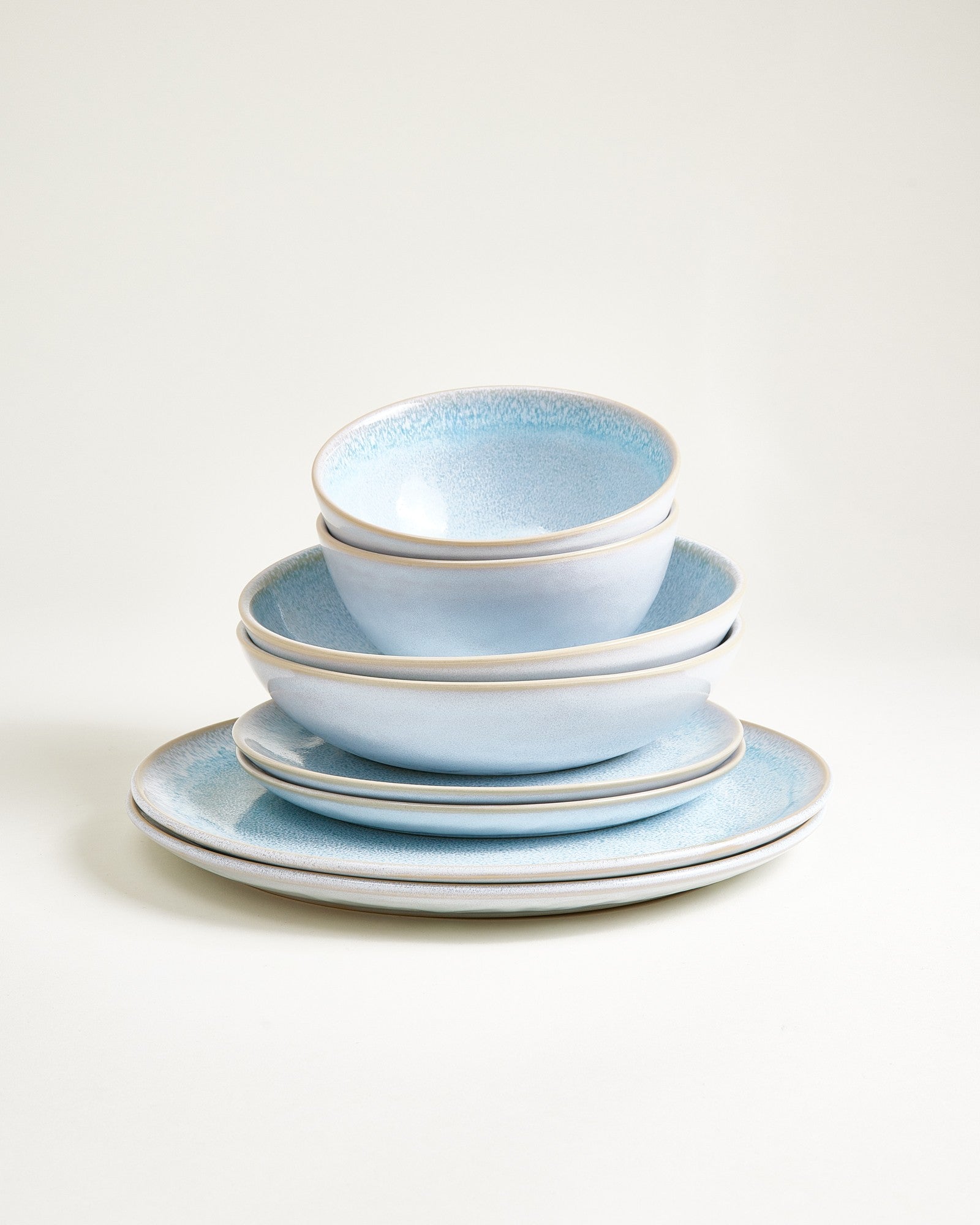 Cordoama - Set de vaisselle classique azur 8 pièces