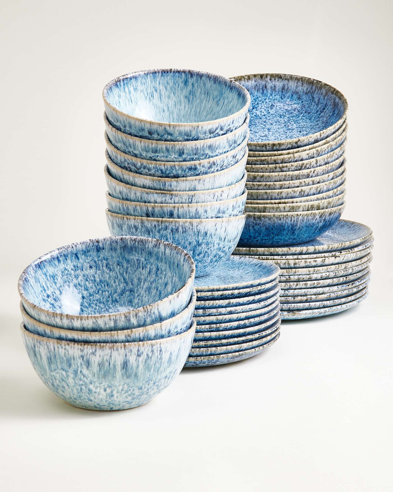 Cordoama Classic - Set da 40 pezzi blu maculato