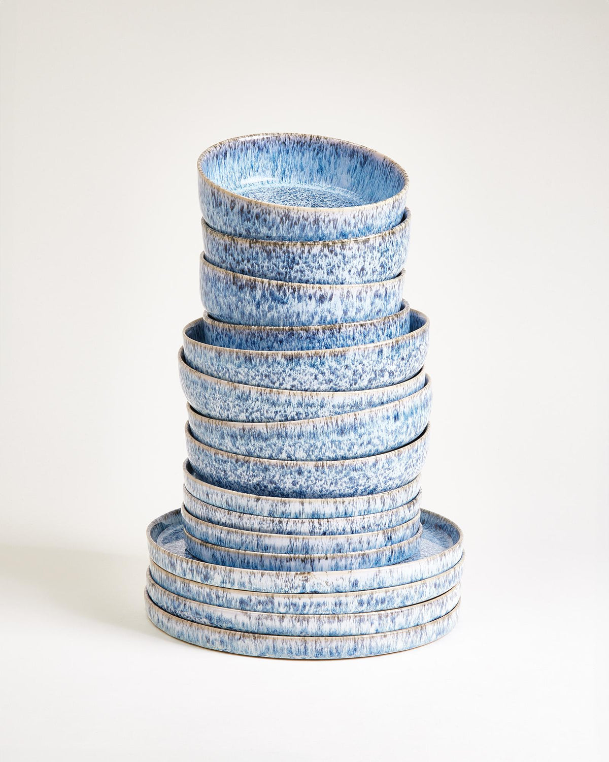 Cordoama Geschirr-Set modern blau 16-teilig
