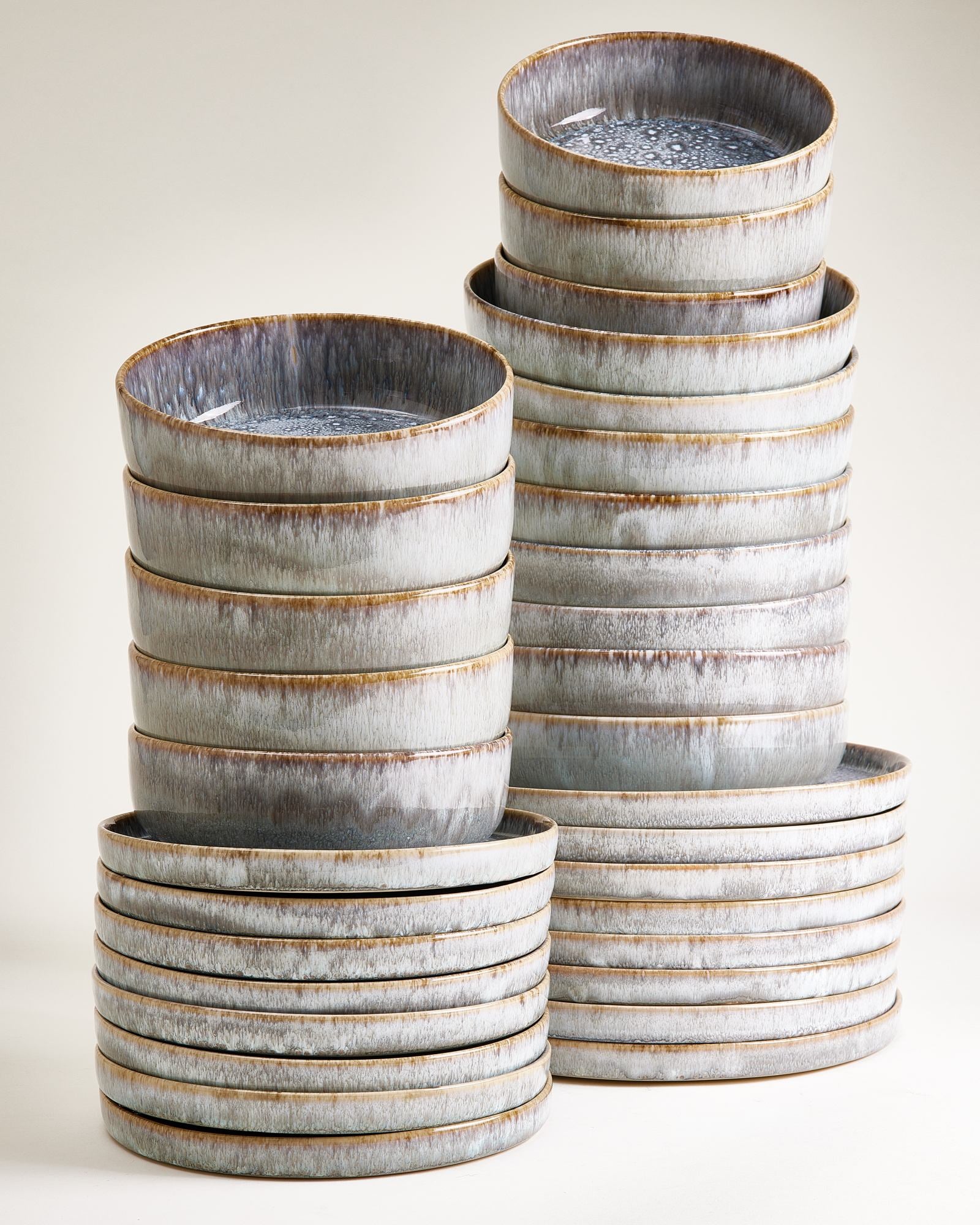 Cordoama Geschirr-Set modern grau 32-teilig