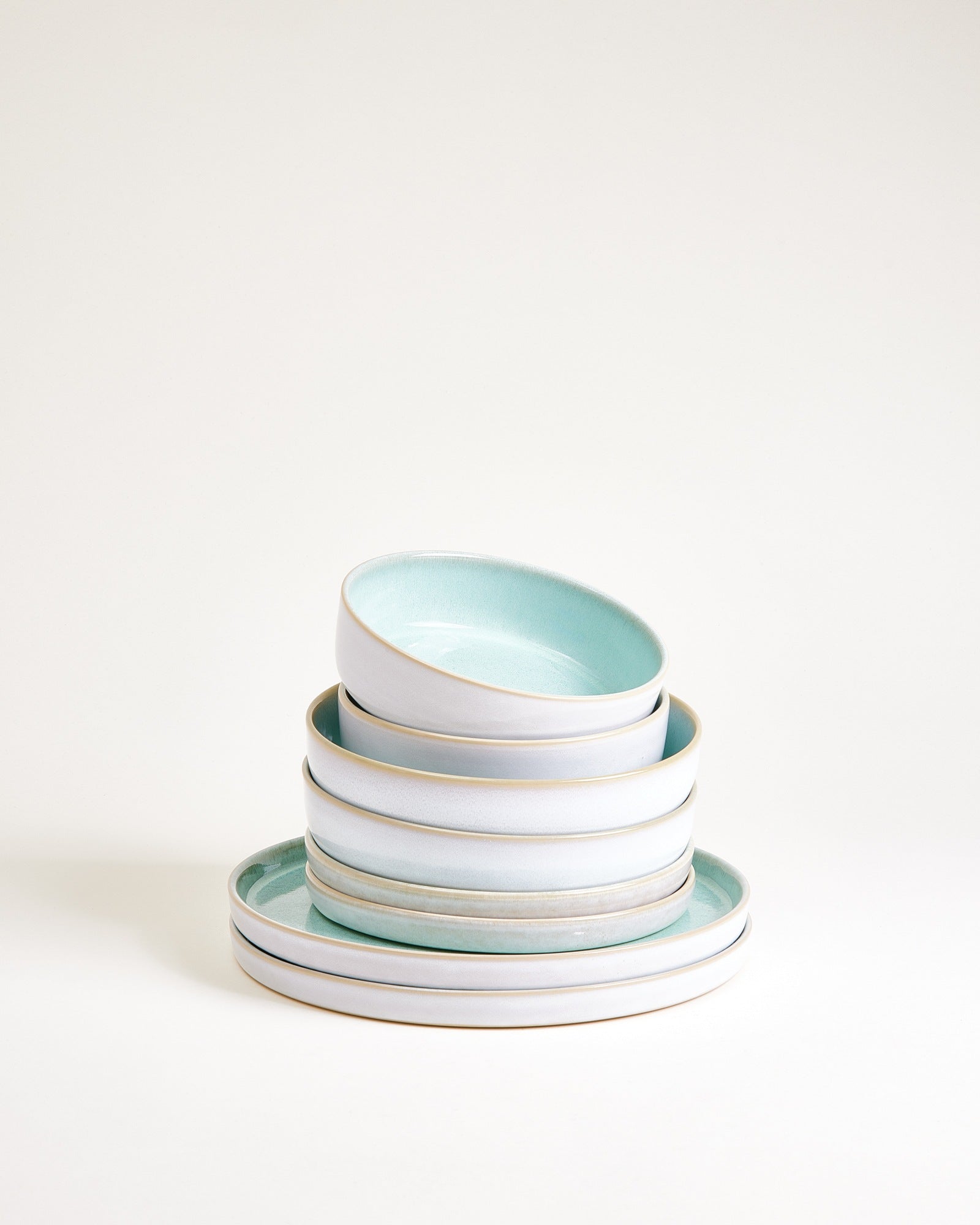 Cordoama - Service de vaisselle menthe 8 pièces