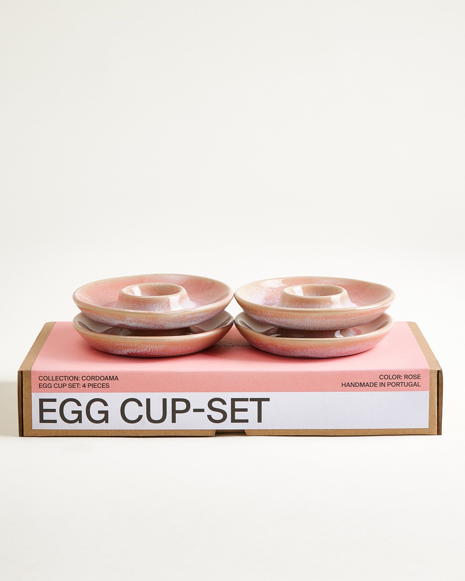Cordoama - Easter Set of 4 egg cups rose