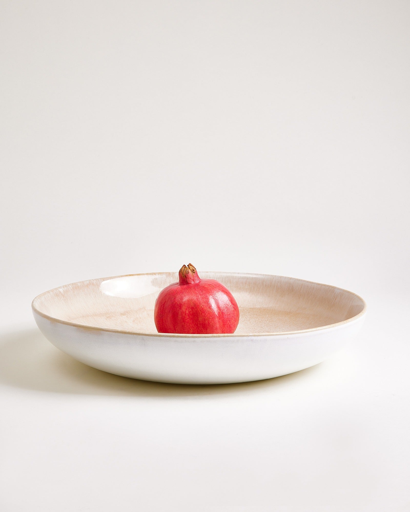 Cordoama serveerschaal groot plat zand