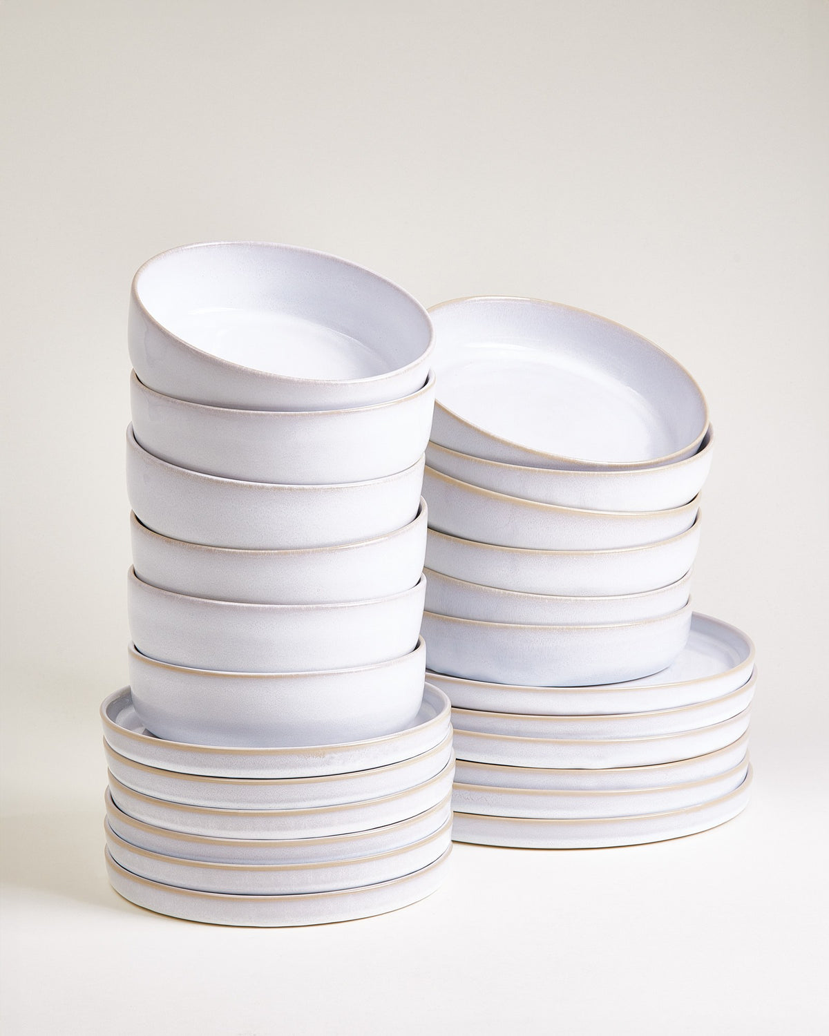 Cordoama Geschirr-Set modern weiß 24-teilig
