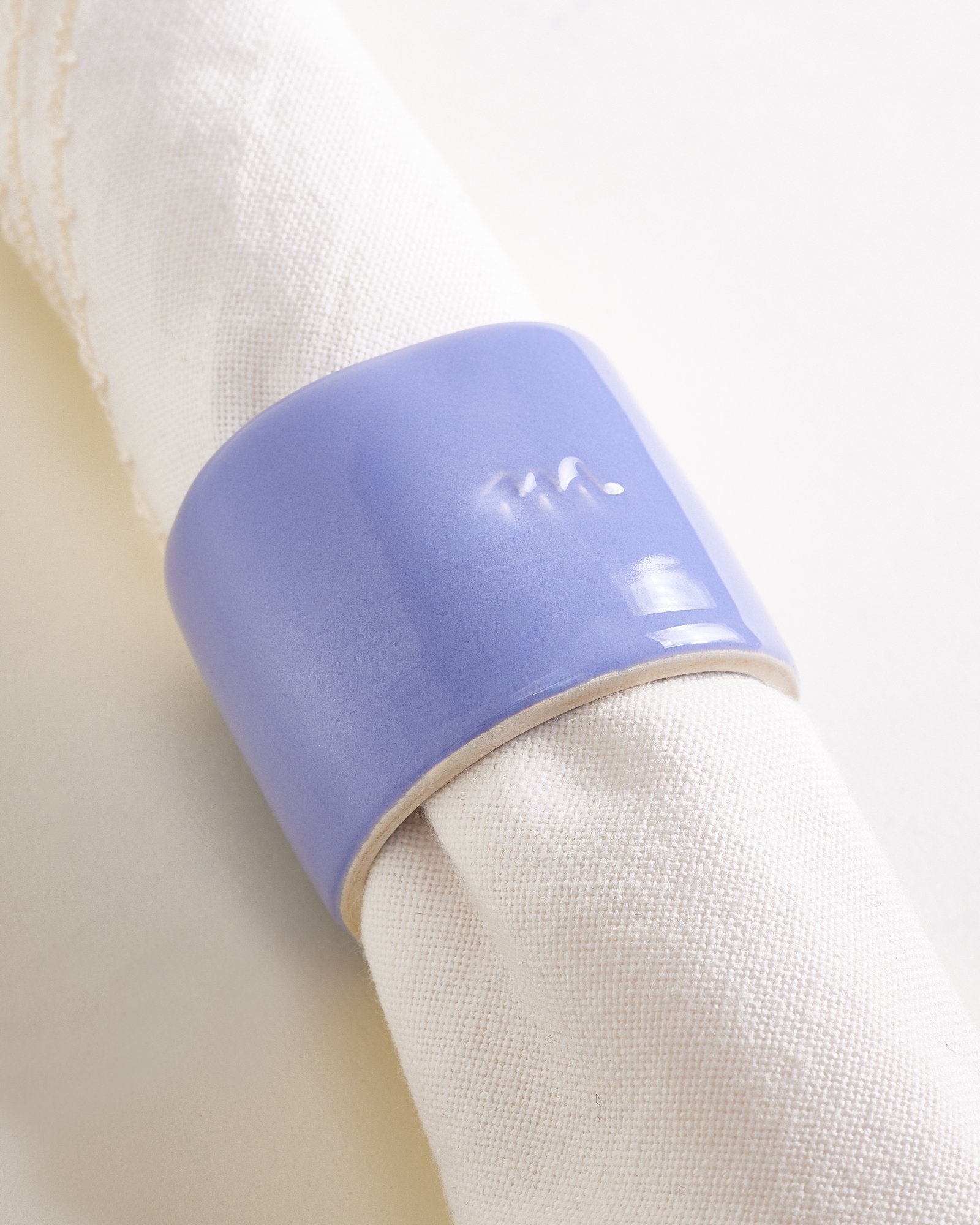 Faro - Set da 4 portatovaglioli lilla