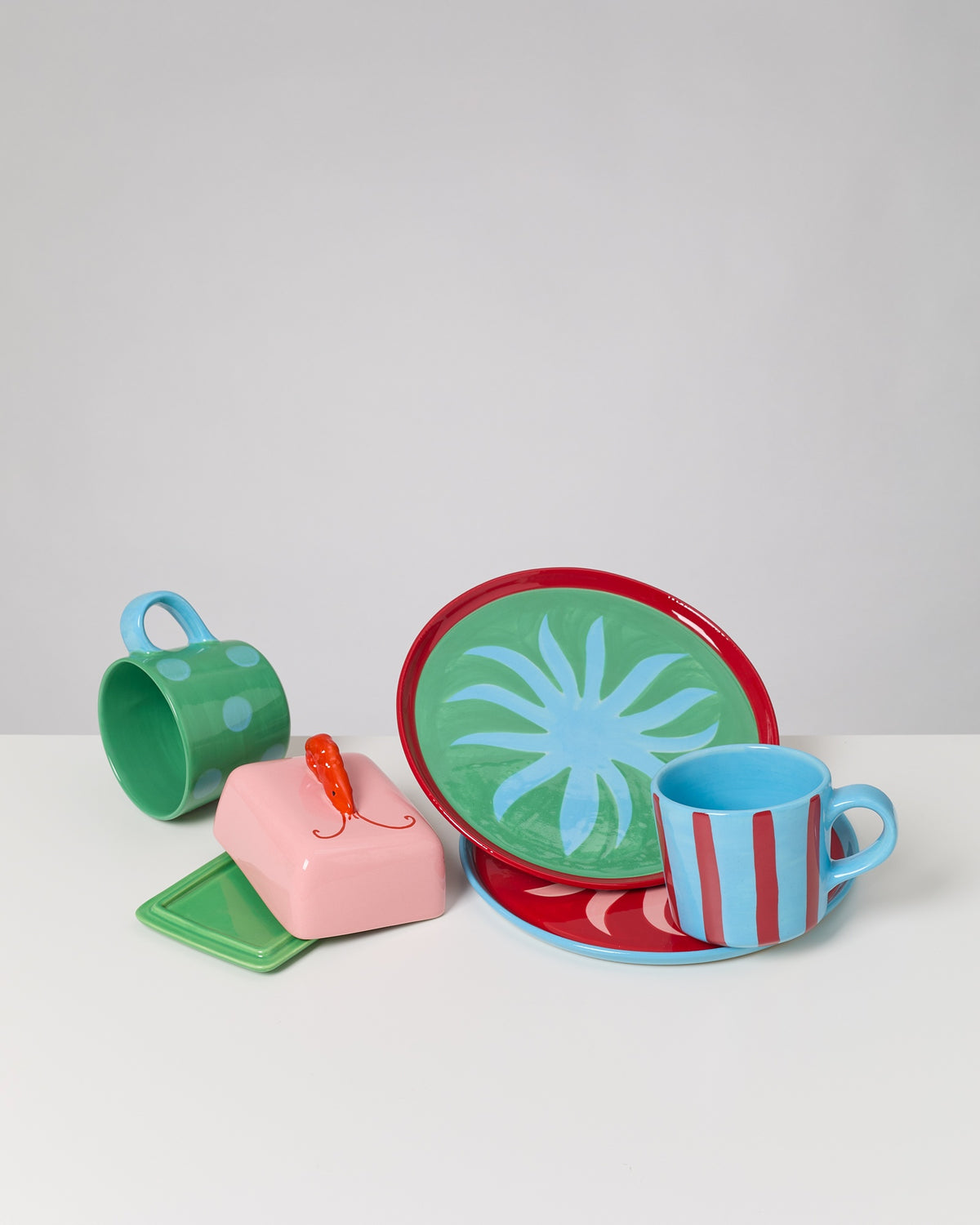 MaM x Isis Maria Geschirr-Set Palm Vibe mix 5-teilig