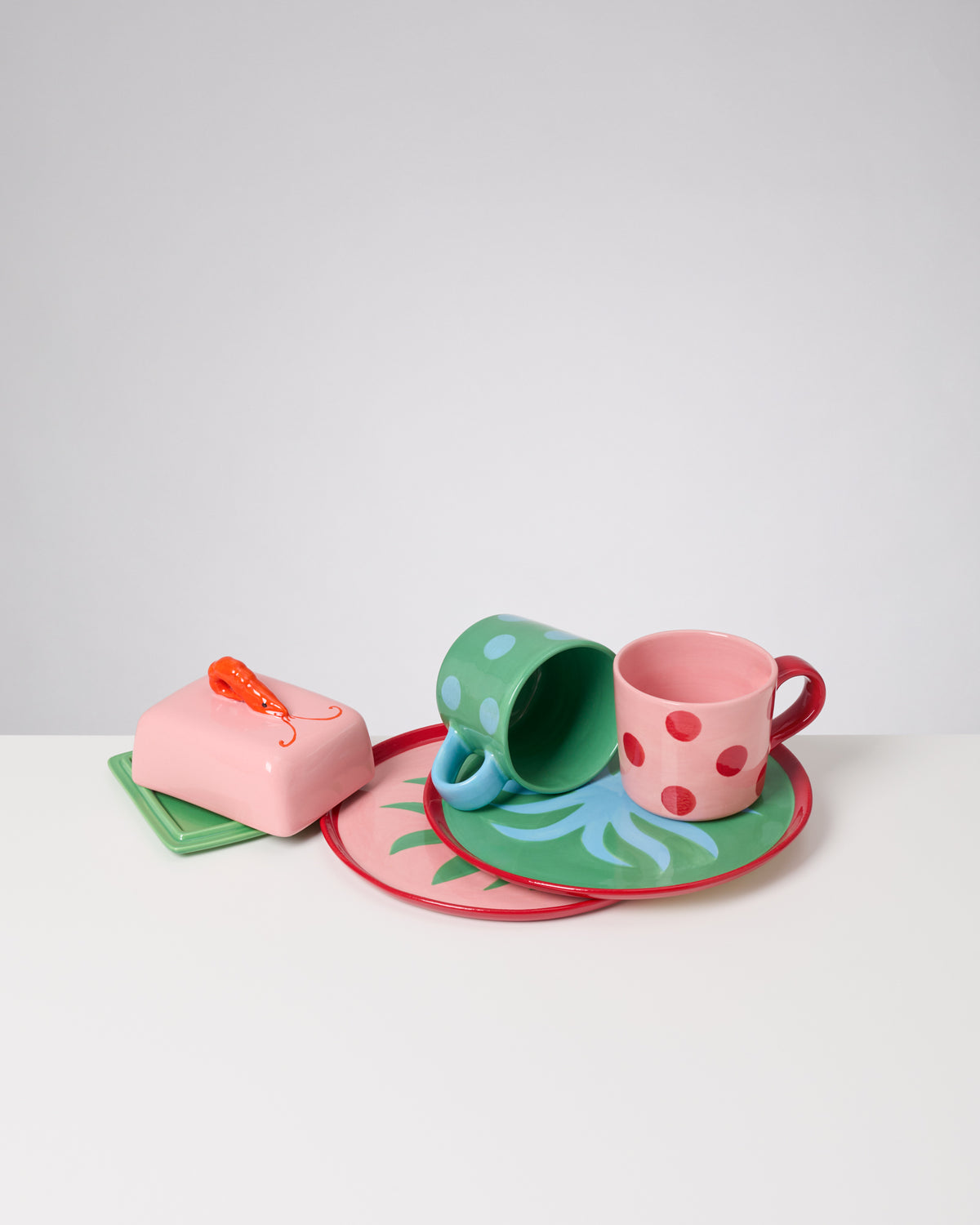 MaM x Isis Maria Geschirr-Set Palm Dot mix 5-teilig