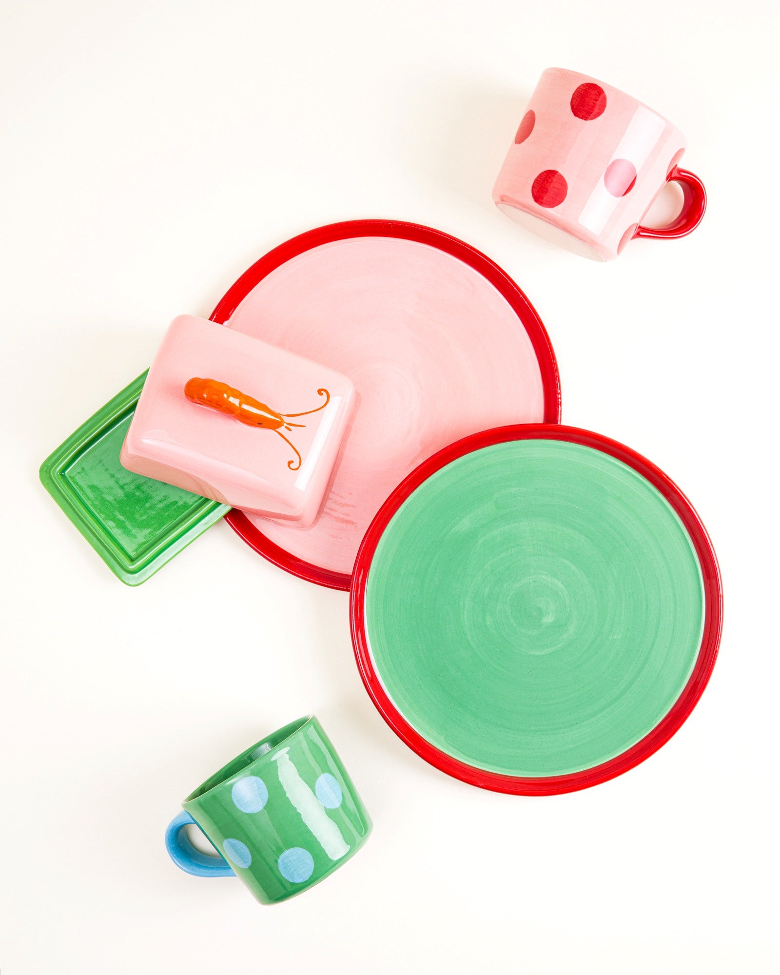 Motel a Miio x Isis-Maria Brisa pink green uni - 5-piece set