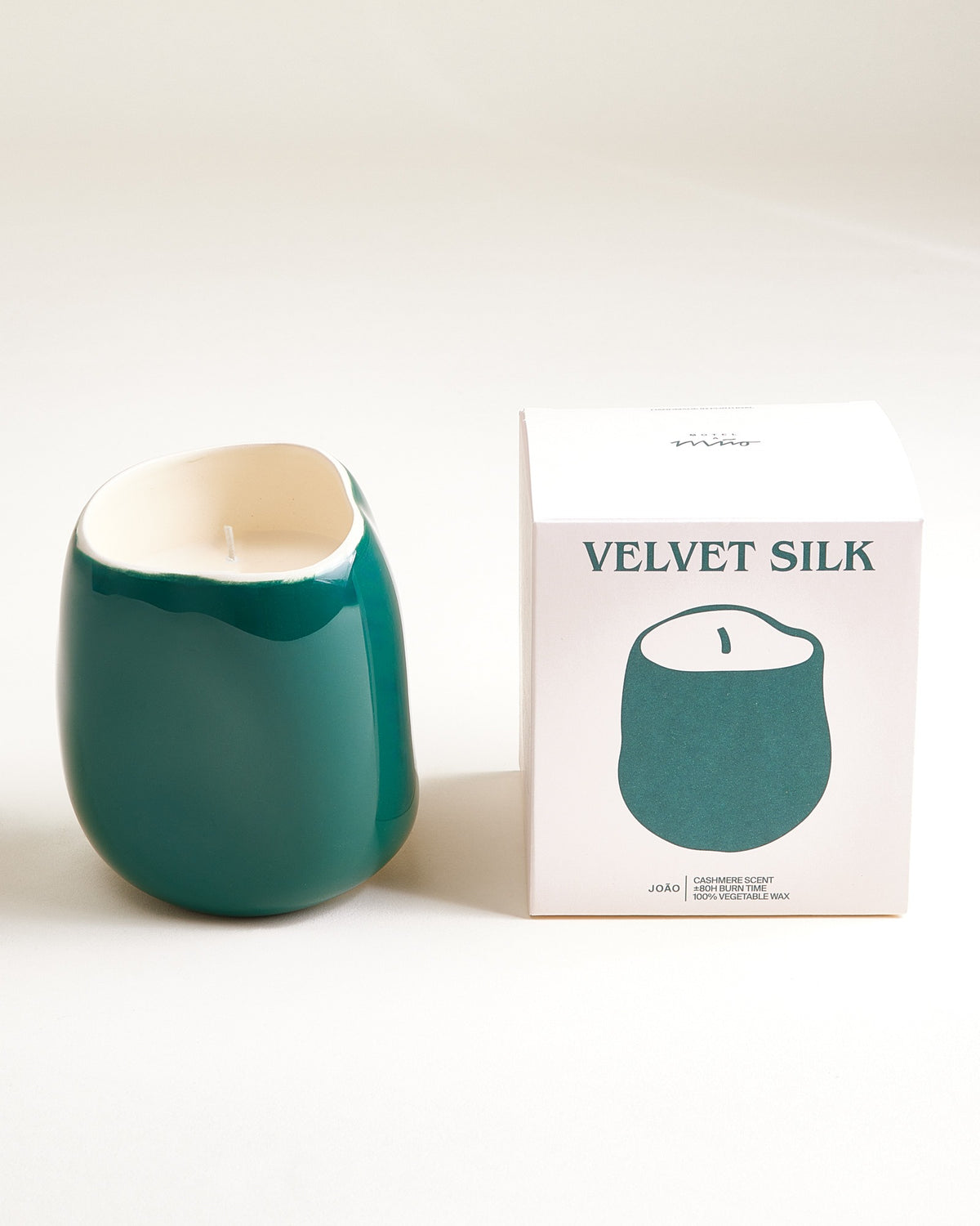 João - Geurkaars Velvet Silk zand donkergroen