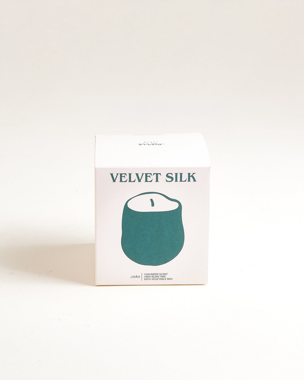 João Duftkerze Velvet Silk sand dunkelgrün