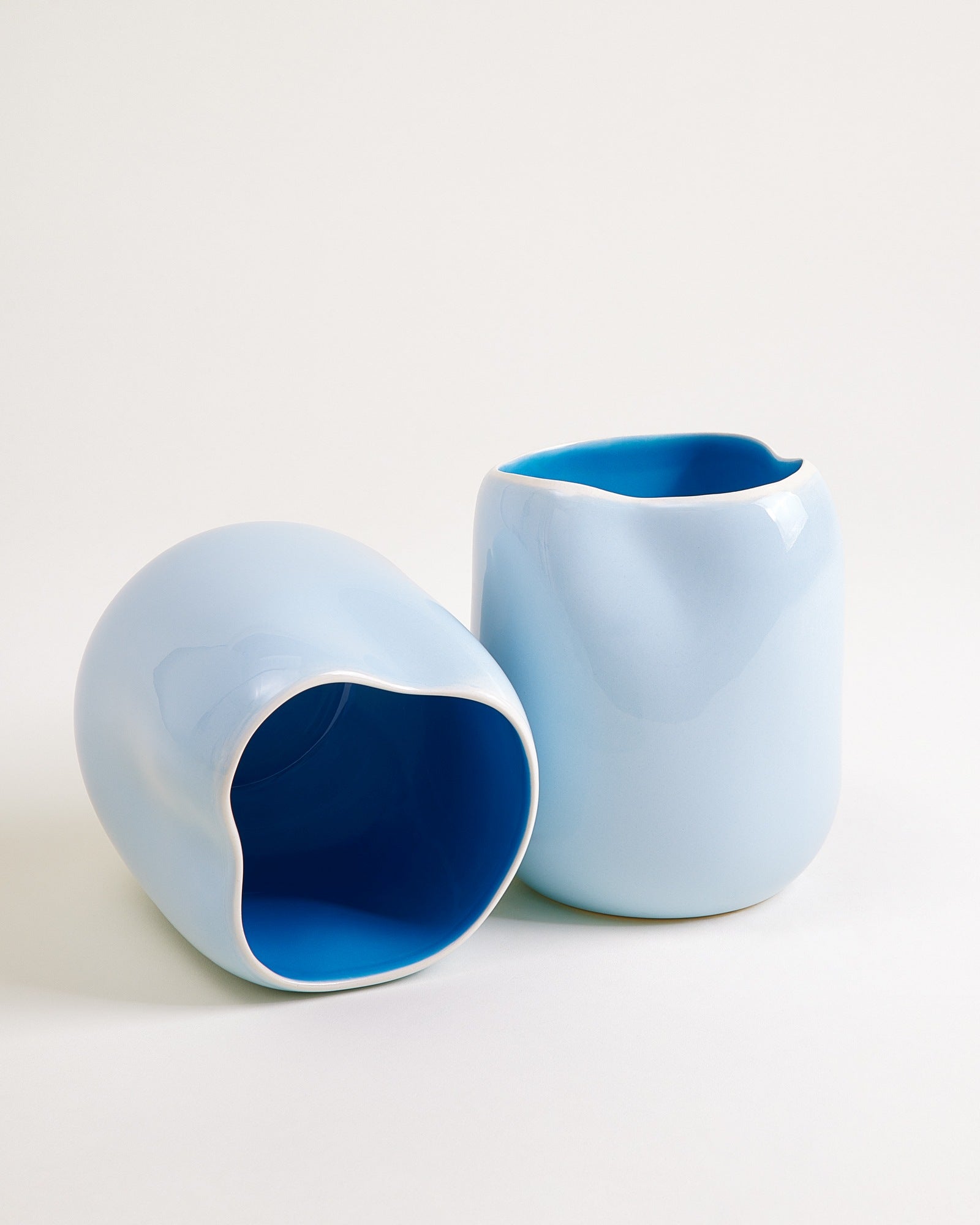 João vase M light blue blue