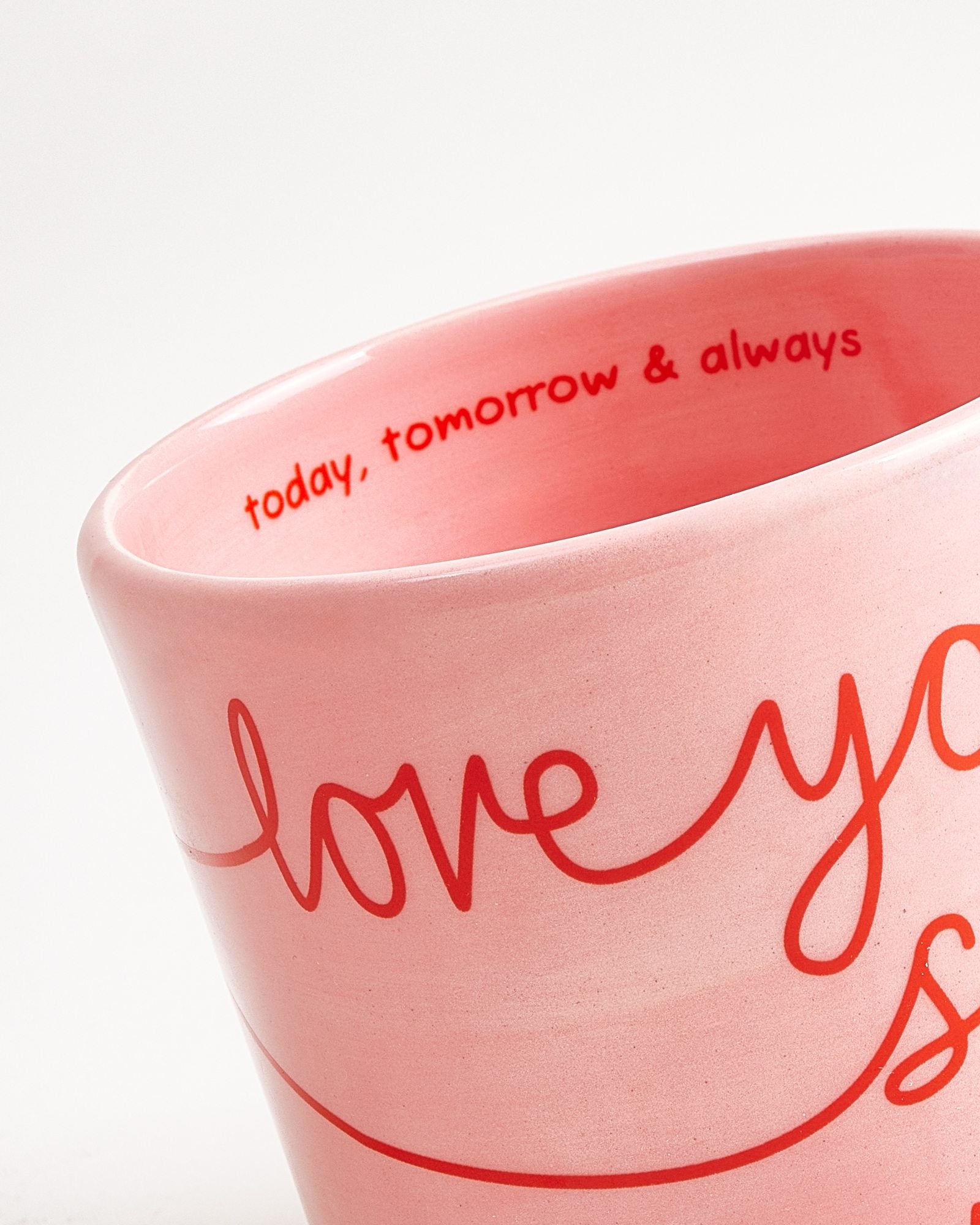 Lira Tasse groß Love rosa rot