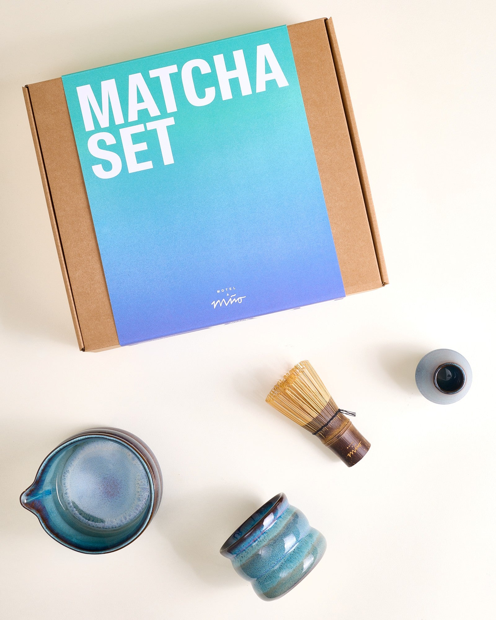 Madeira - Matcha-set Bubble 4-delig groenblauw